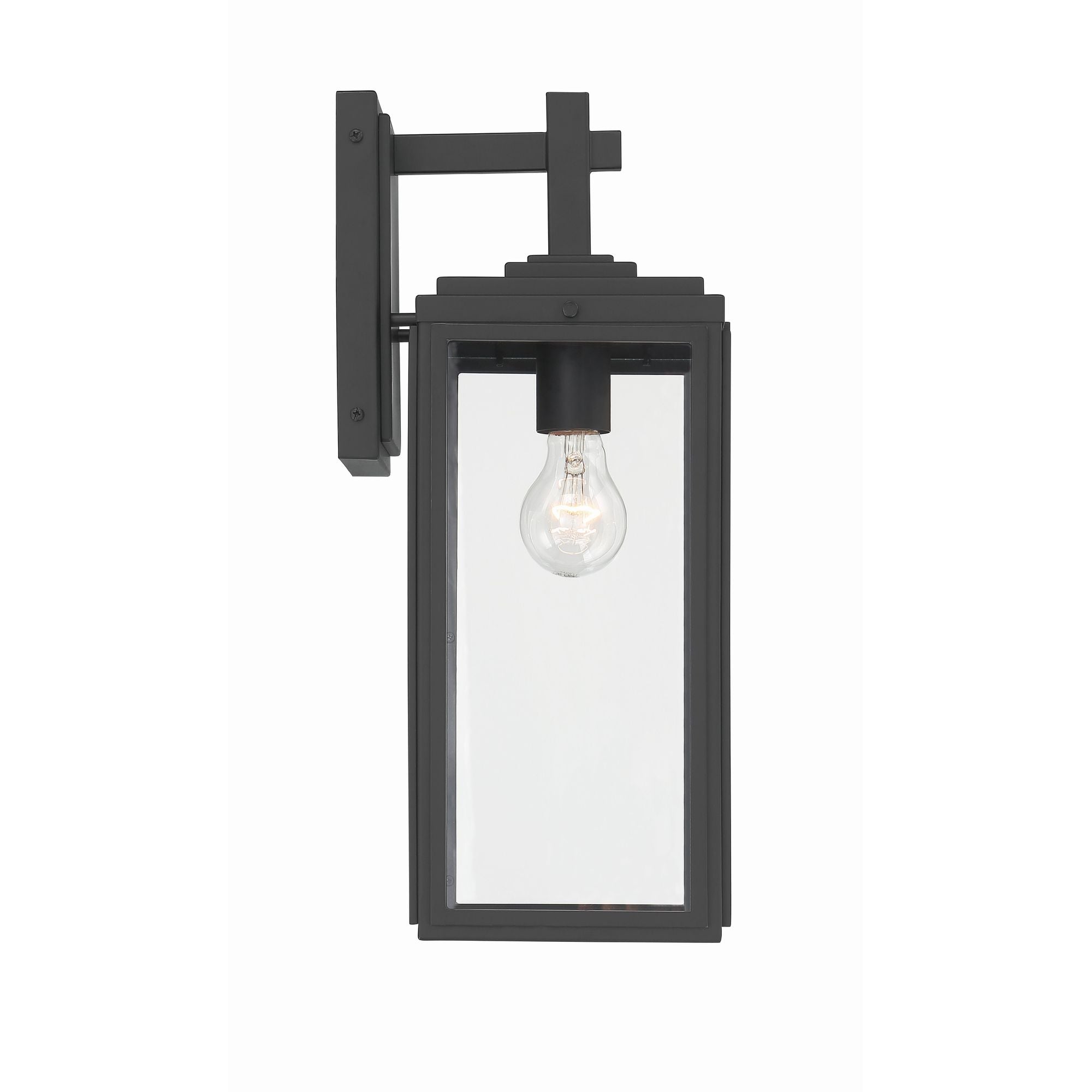 Byron 6.5'' Matte Black Outdoor Sconce Black 6.5"W x 17"H x 7.75"D