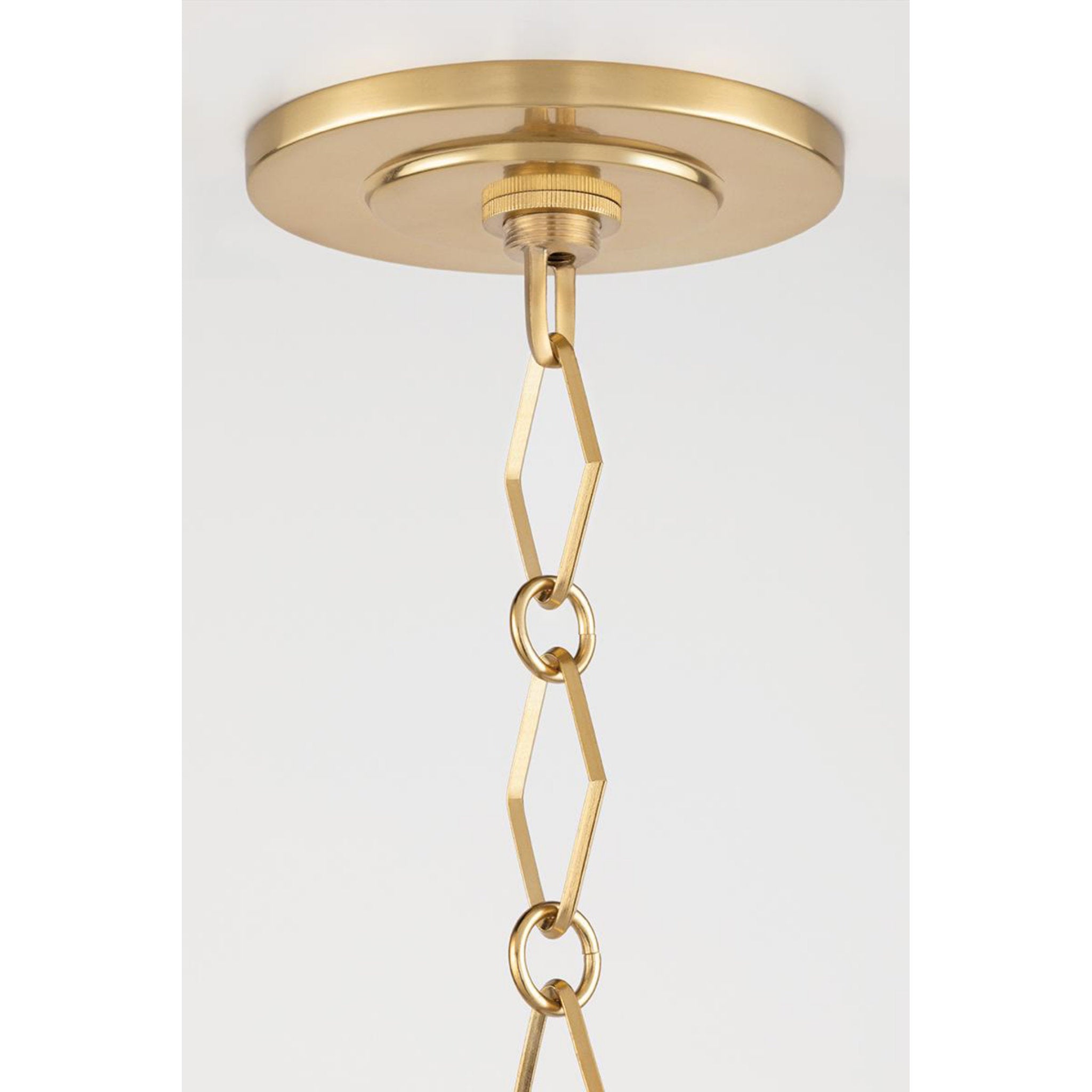 Richie 4-Light Lantern in Aged Brass/Black by Becki Owens 13L x 13W x 24.5H