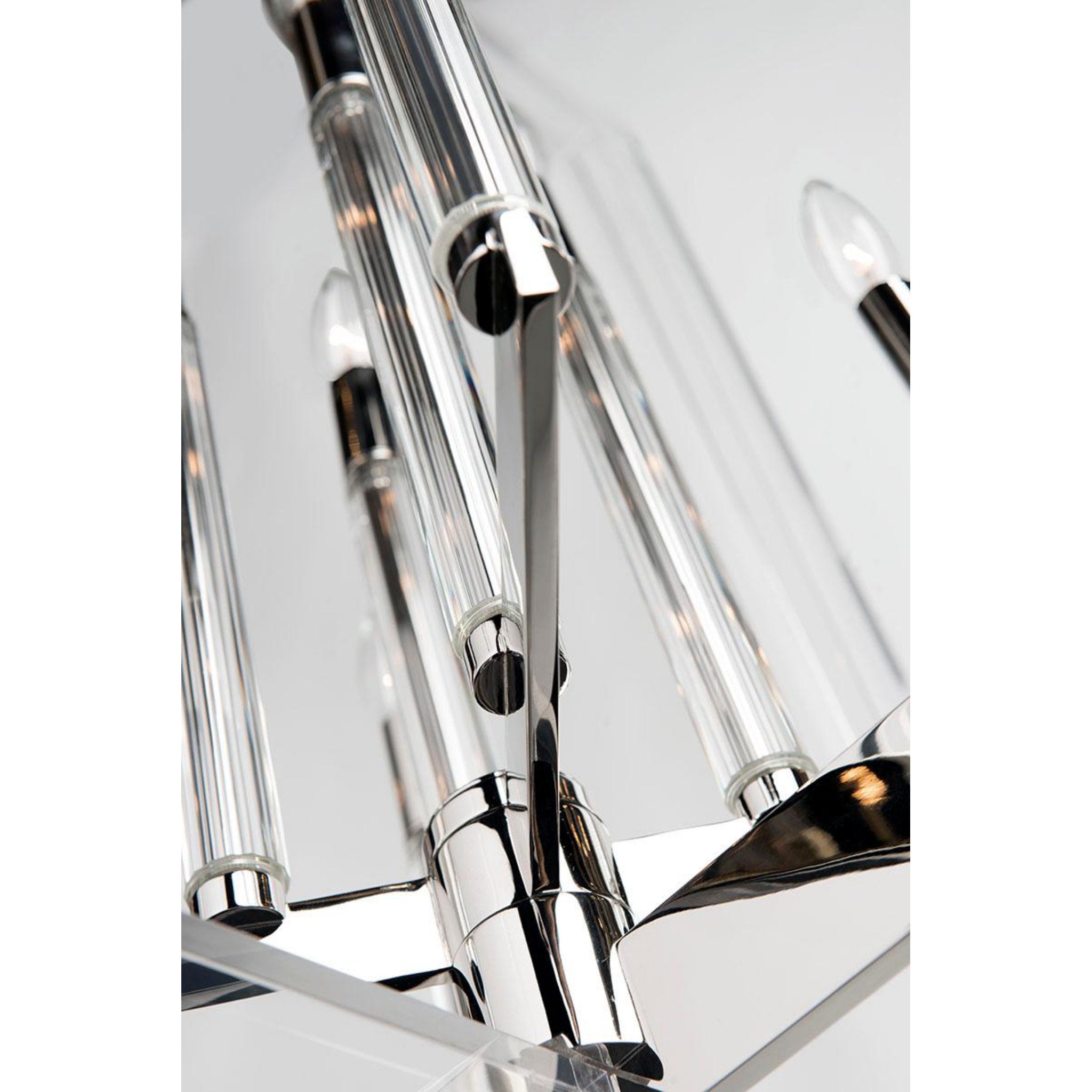 Wellington 8-Light Pendant in Polished Nickel 17.5L x 17.5W x 26.5H