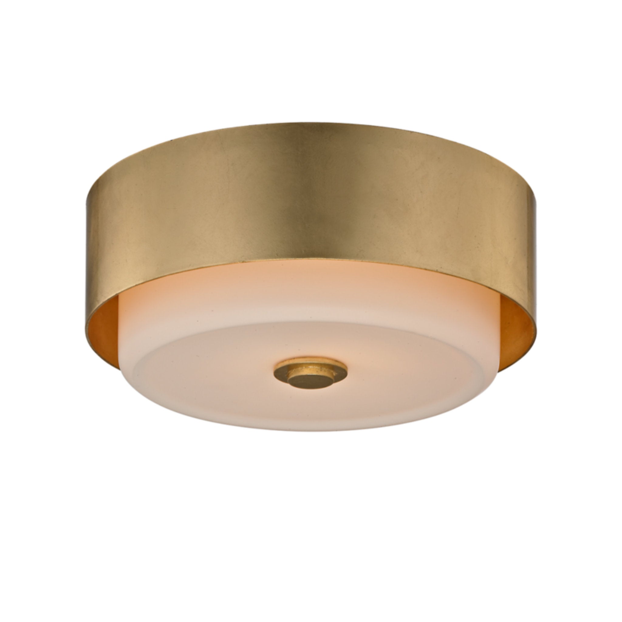 Allure 2-Light Flush Mount in Gold Leaf 13W x 5H