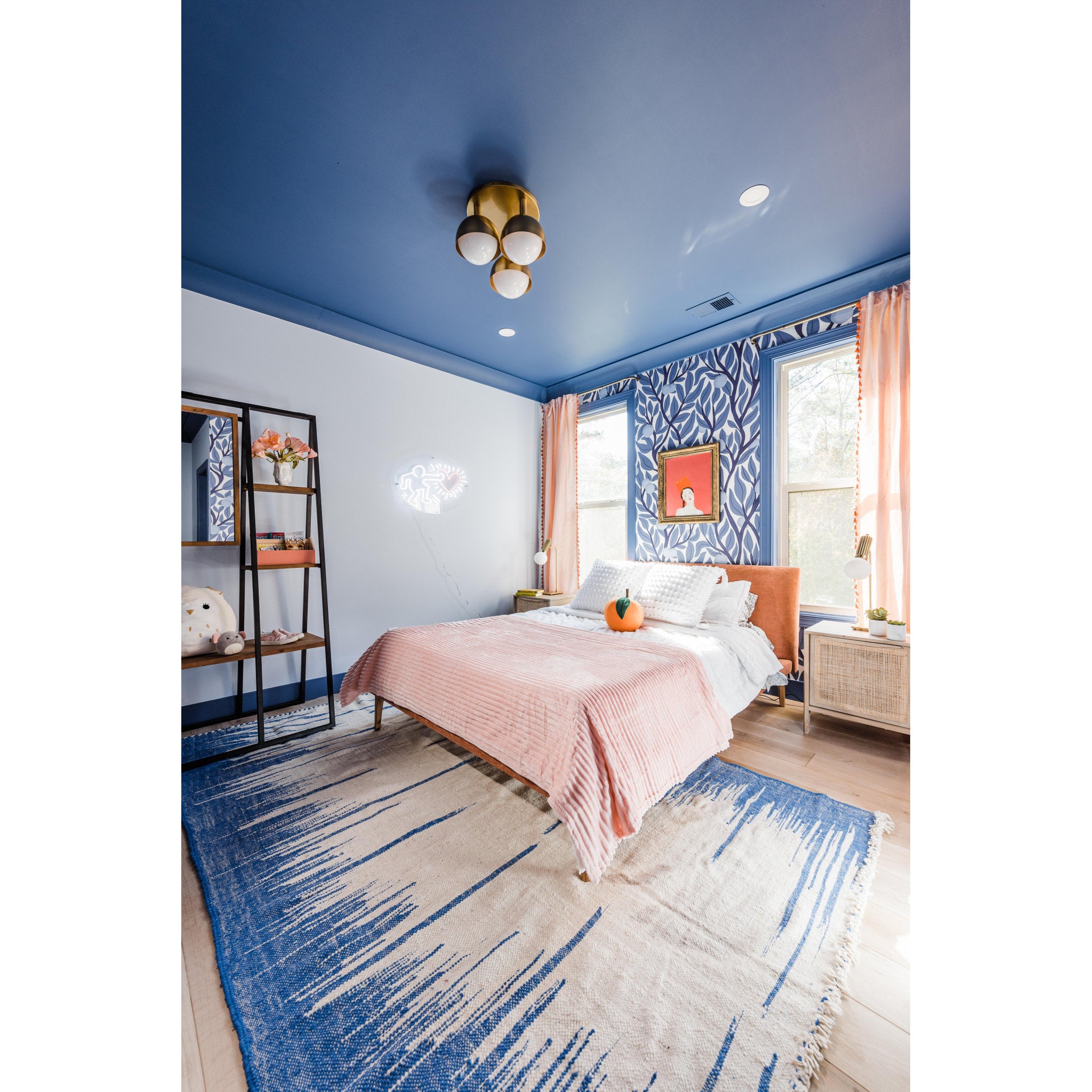 Foster 3-Light Semi Flush in Aged Brass 18.75L x 18.75W x 13.5H