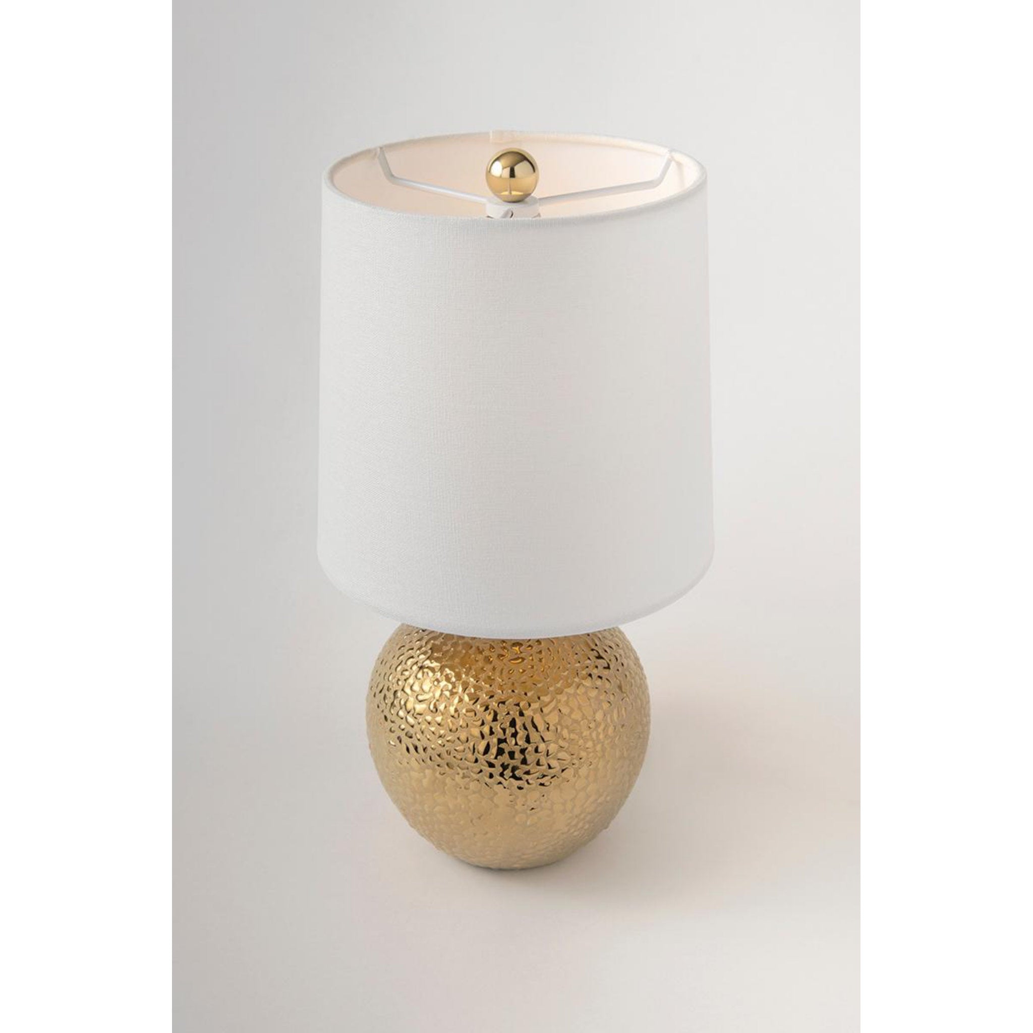 Heather 1-Light Table Lamp in Gold 10L x 8W x 14.5H
