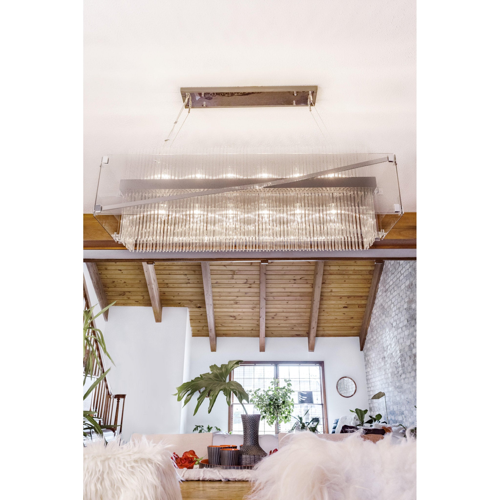 Apollo Linear 12-Light LED in  Bronze/Polished Chrome 49.75L x 12.5W x 17.5H