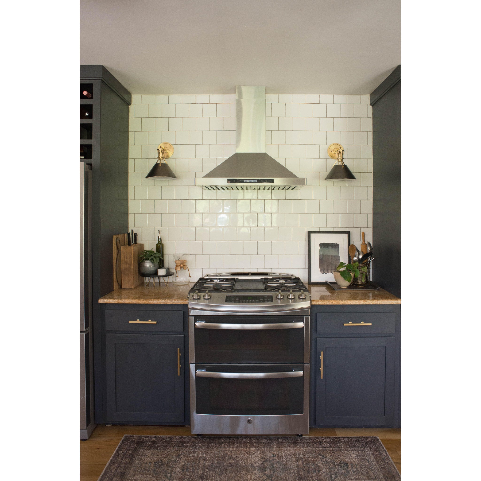 Metal No. 2 1-Light Wall Sconce in Aged/Antique Distressed Bronze by Mark D. Sikes 9.5L x 9.5W x 11H