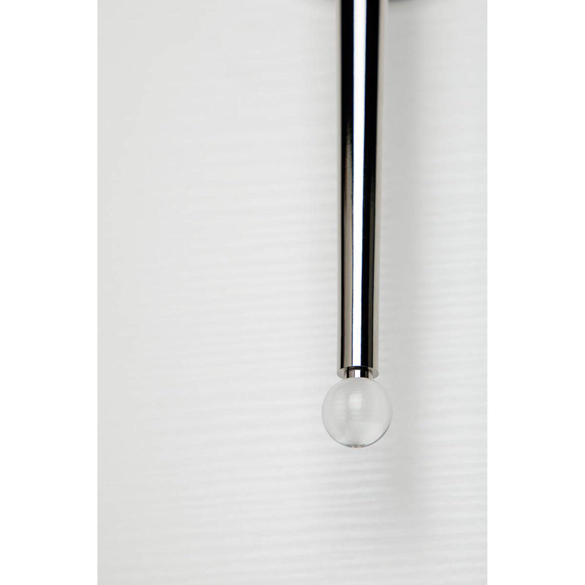 Rockland 1-Light Wall Sconce in Polished Nickel 5.25L x 5.25W x 36.5H