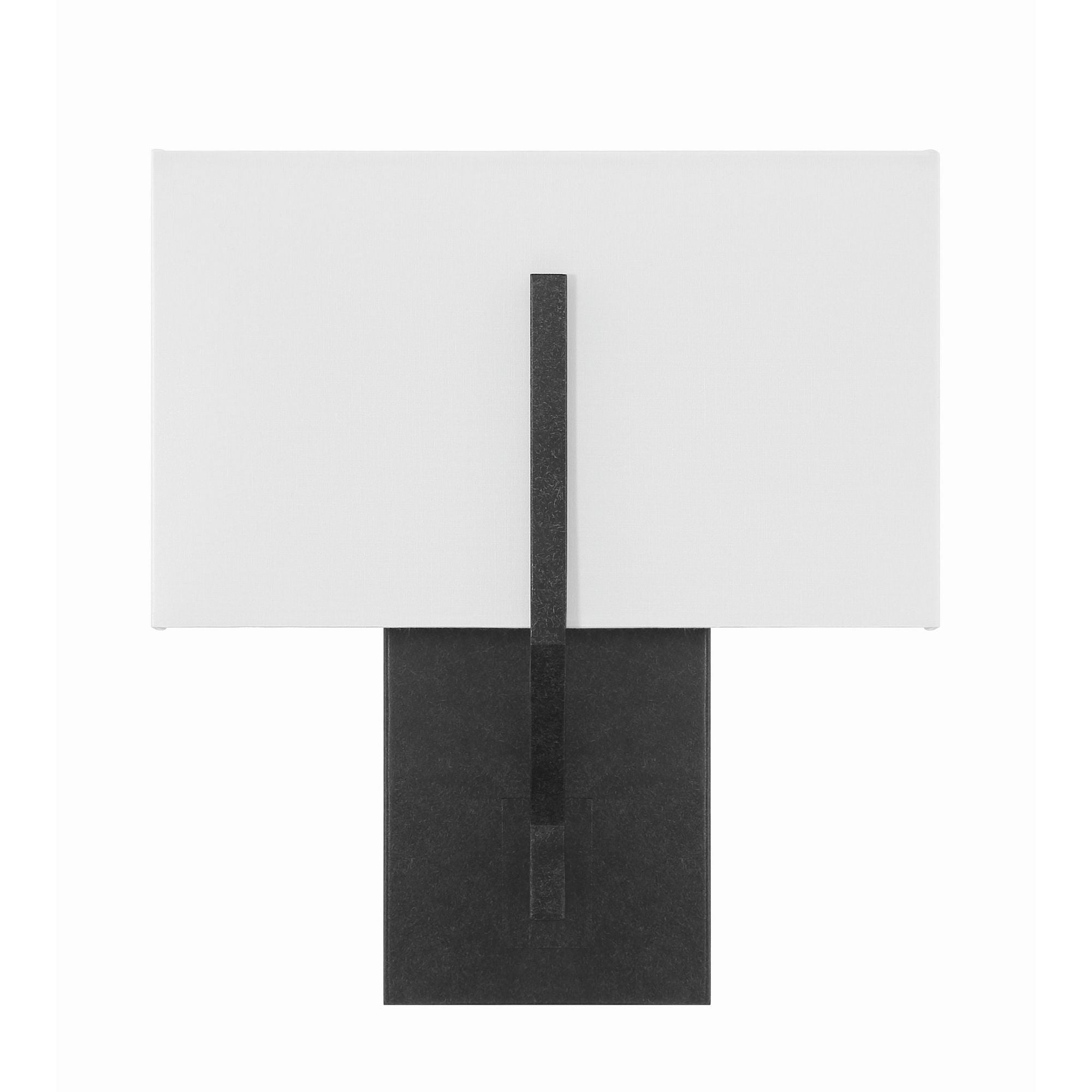 Carlyn 2 Light Black Sconce Silk Shade 10"W x 11"H x 3.75"D