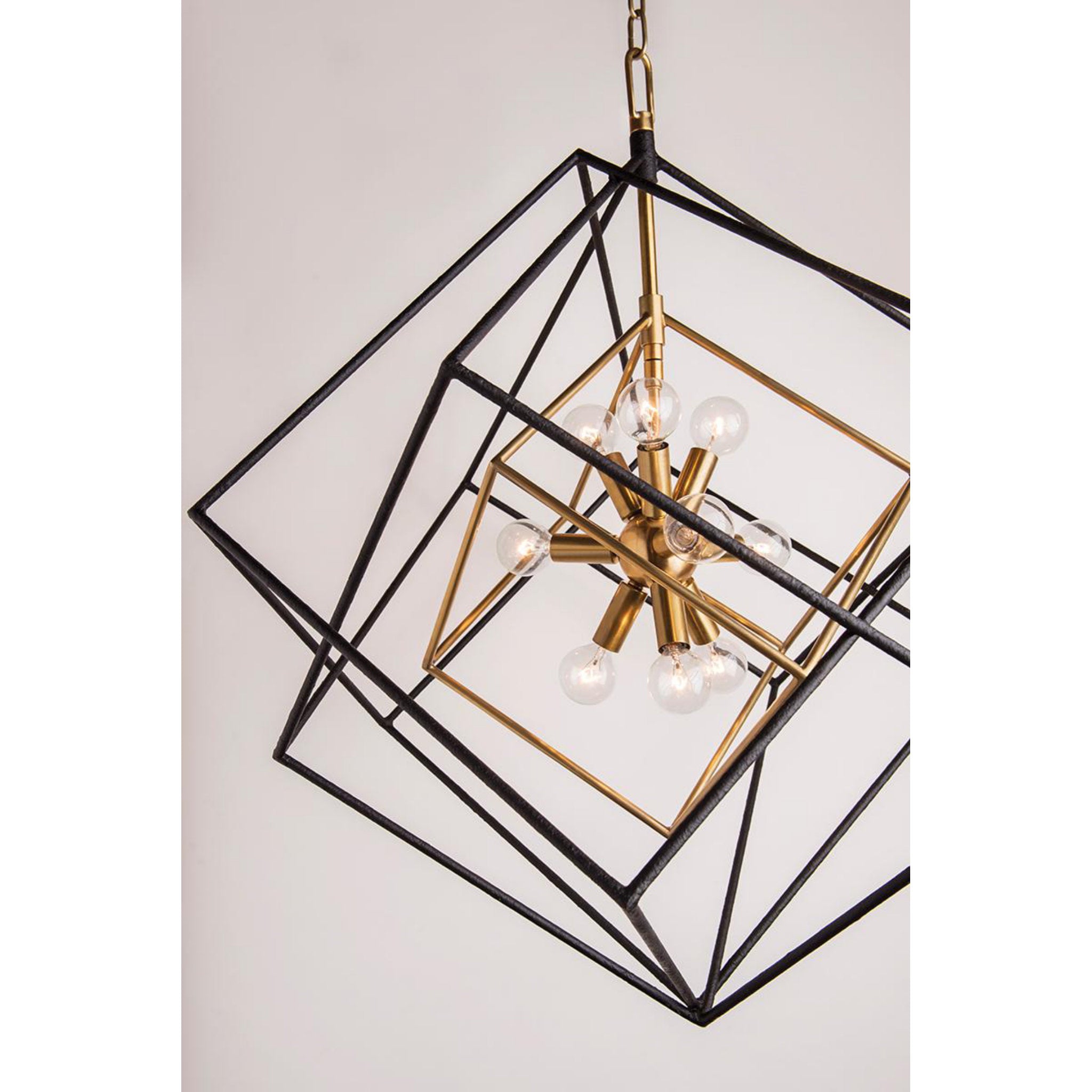 Roundout 12-Light Chandelier in Polished Nickel 34L x 34W x 44.75H