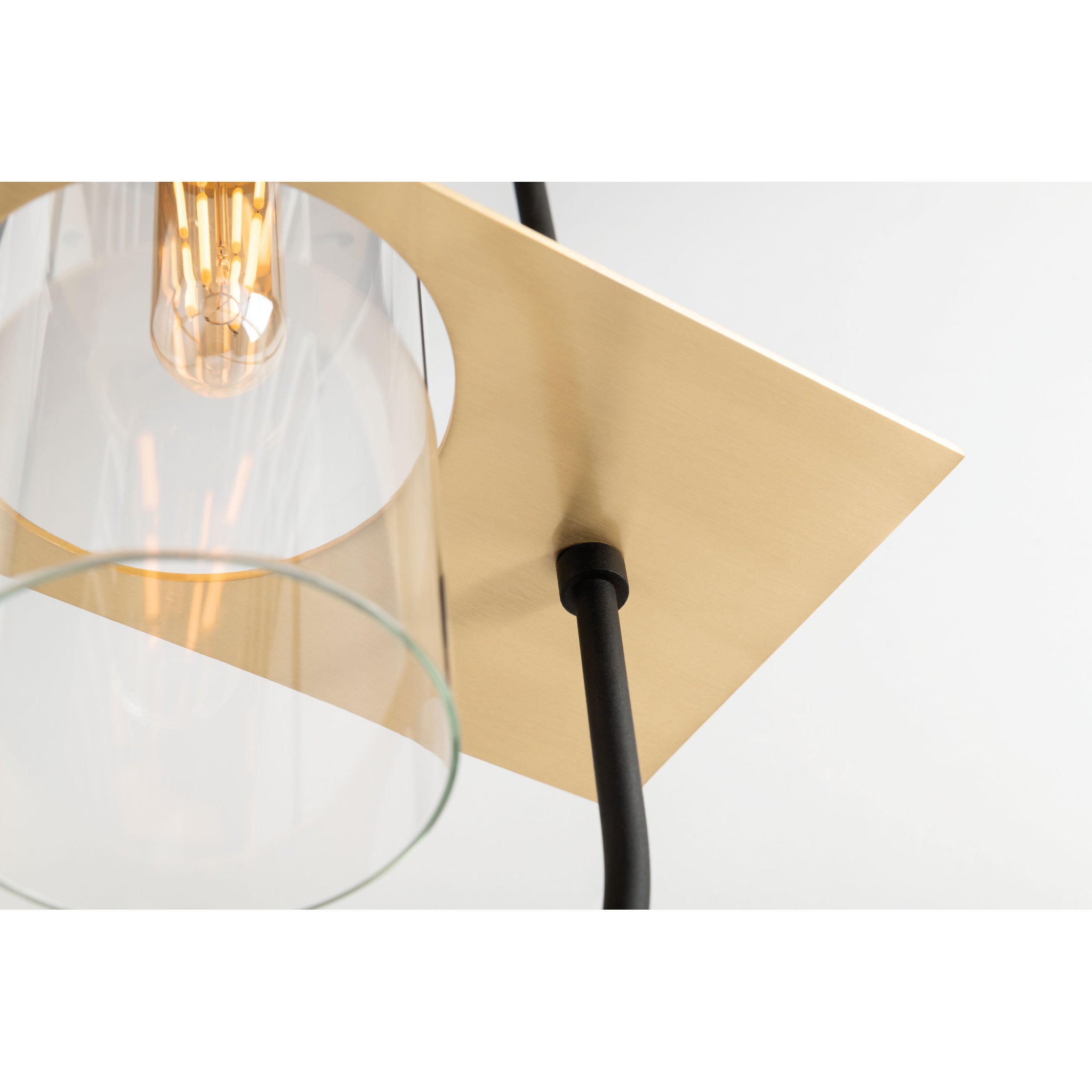 Smyth Pendant 1-Light Outdoor LED in Textured Bronze Brushed Brass 5.5L x 12.5W x 21.75H