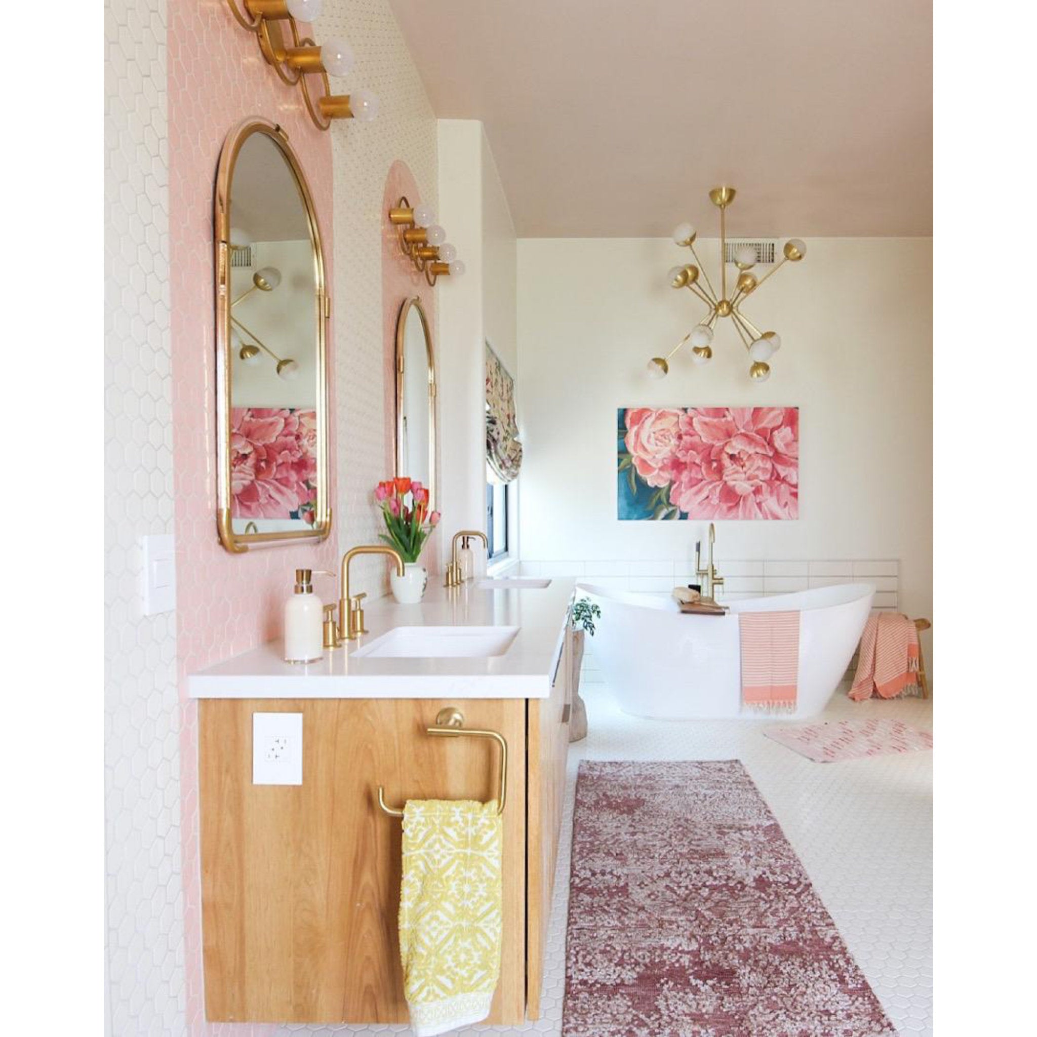 Hope 4-Light Bath and Vanity in Gold Leaf 7.5L x 28W x 8.25H