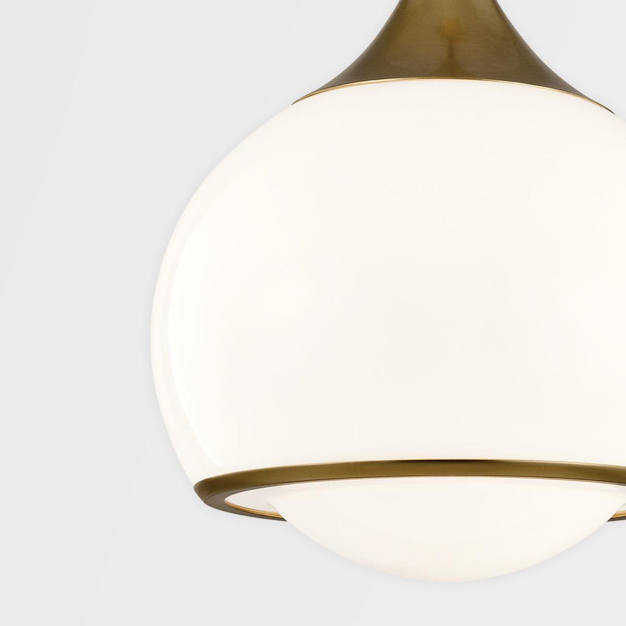 Reese 1-Light Pendant in Aged Brass 12L x 6.75W x 8.25H