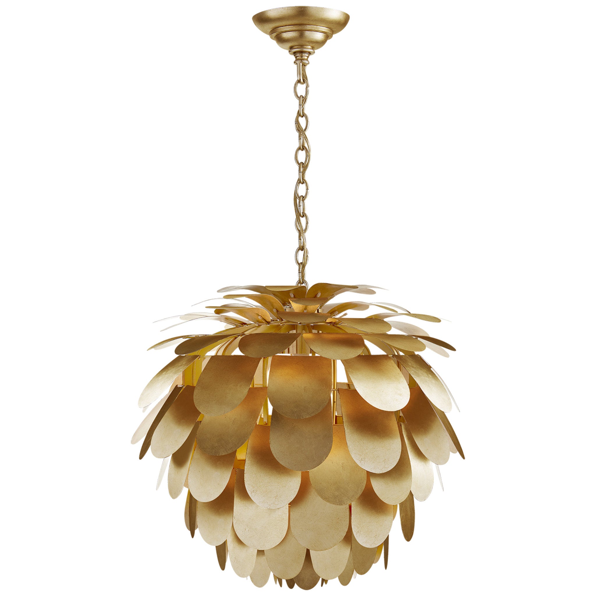Chapman & Myers Cynara Large Chandelier in Gild Ceiling Light W29"