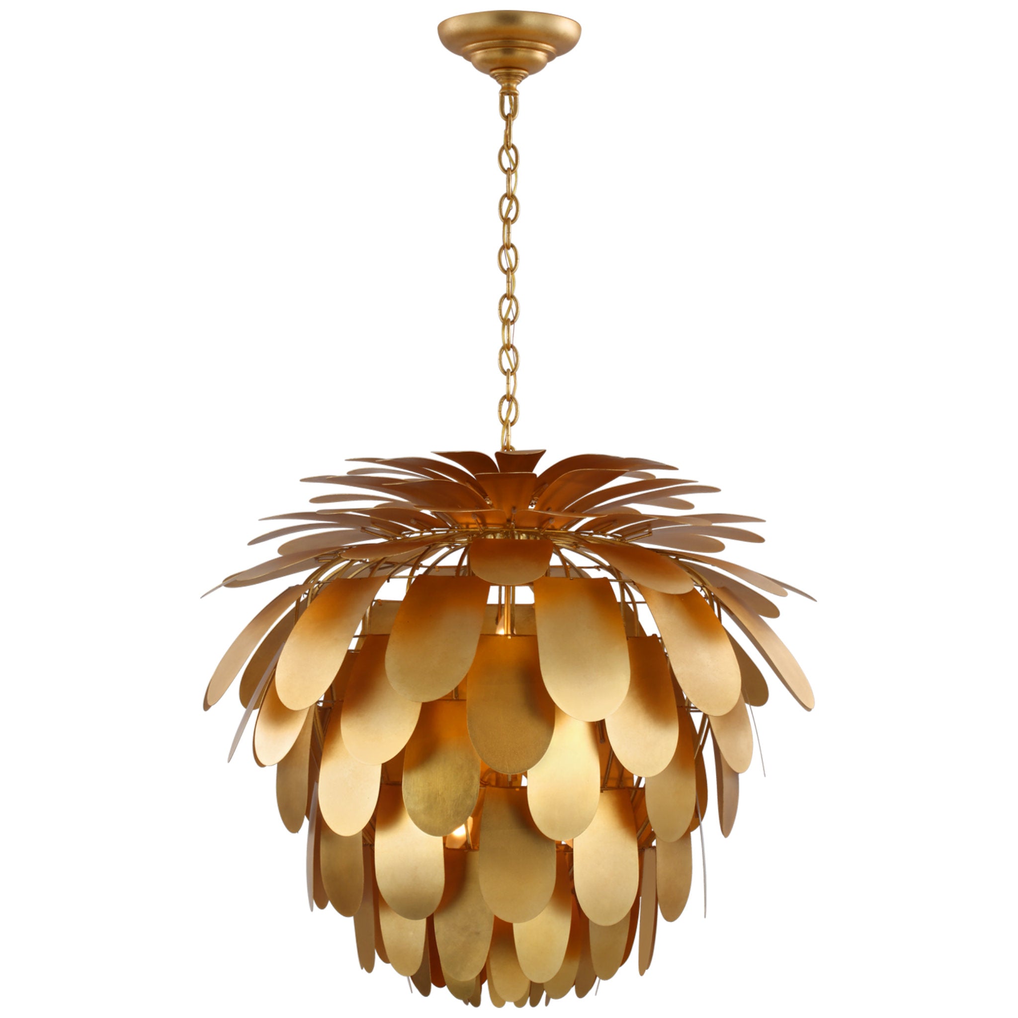 Chapman & Myers Cynara Grande Chandelier in Gild Ceiling Light W36.5" x H33"