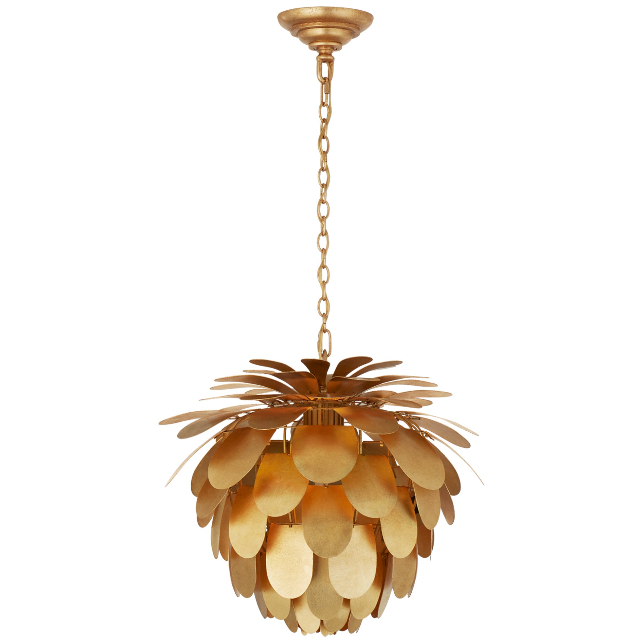 Chapman & Myers Cynara Small Chandelier in Gild Ceiling Light W16.75" x H15.25"