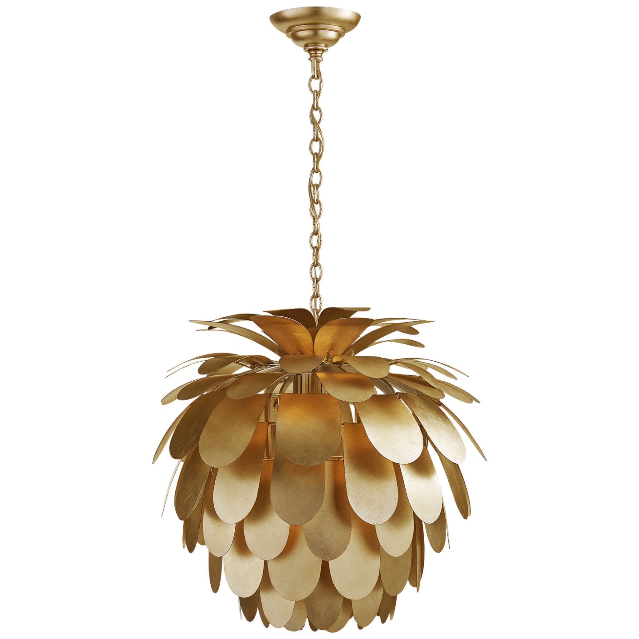 Chapman & Myers Cynara Medium Chandelier in Gild Ceiling Light W22.5"