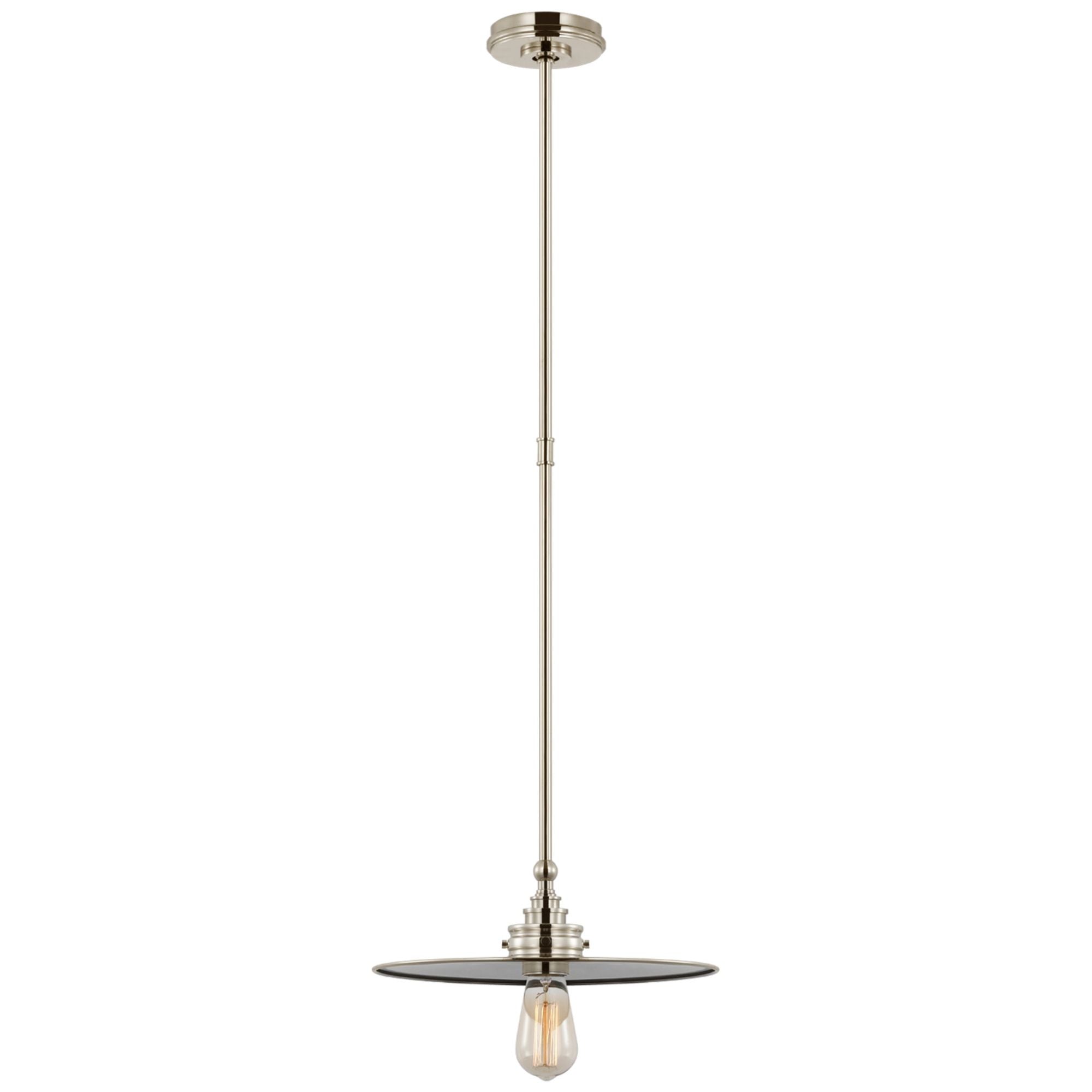 Chapman & Myers Parkington 14" Pendant in Polished Nickel Ceiling Light W14"
