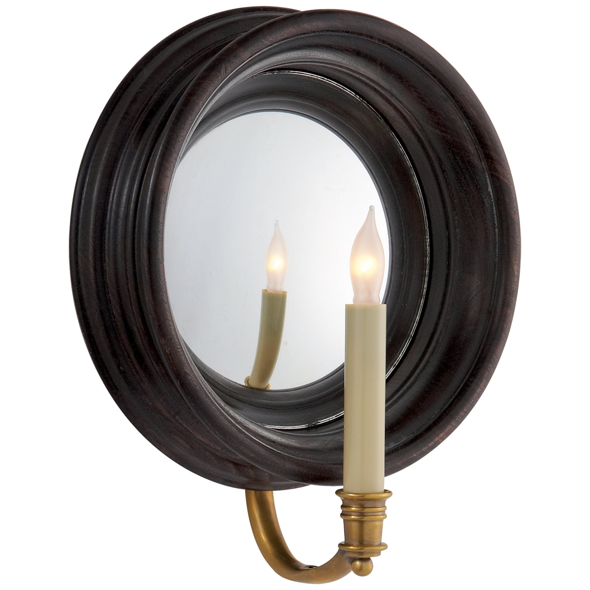 Chapman & Myers Chelsea Medium Reflection Sconce in Tudor Brown Wall Light W10.25" x H12.25"