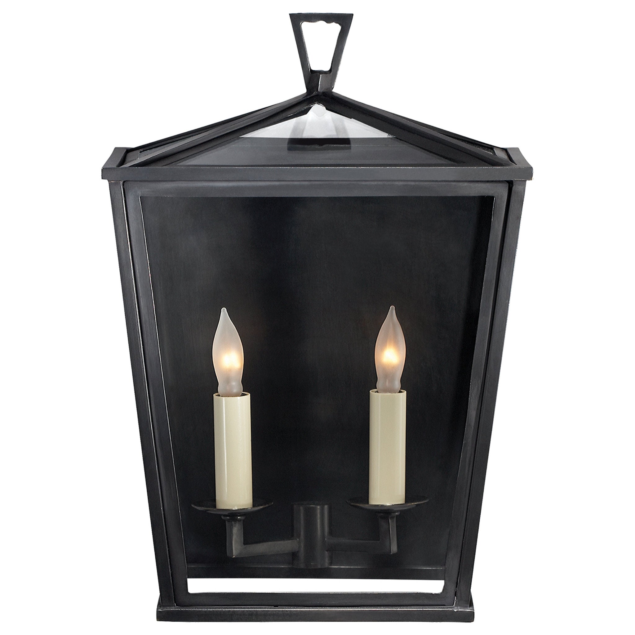 Chapman & Myers Darlana Small 3/4 Lantern in Bronze Outdoor Lighting W9.75" x H14"