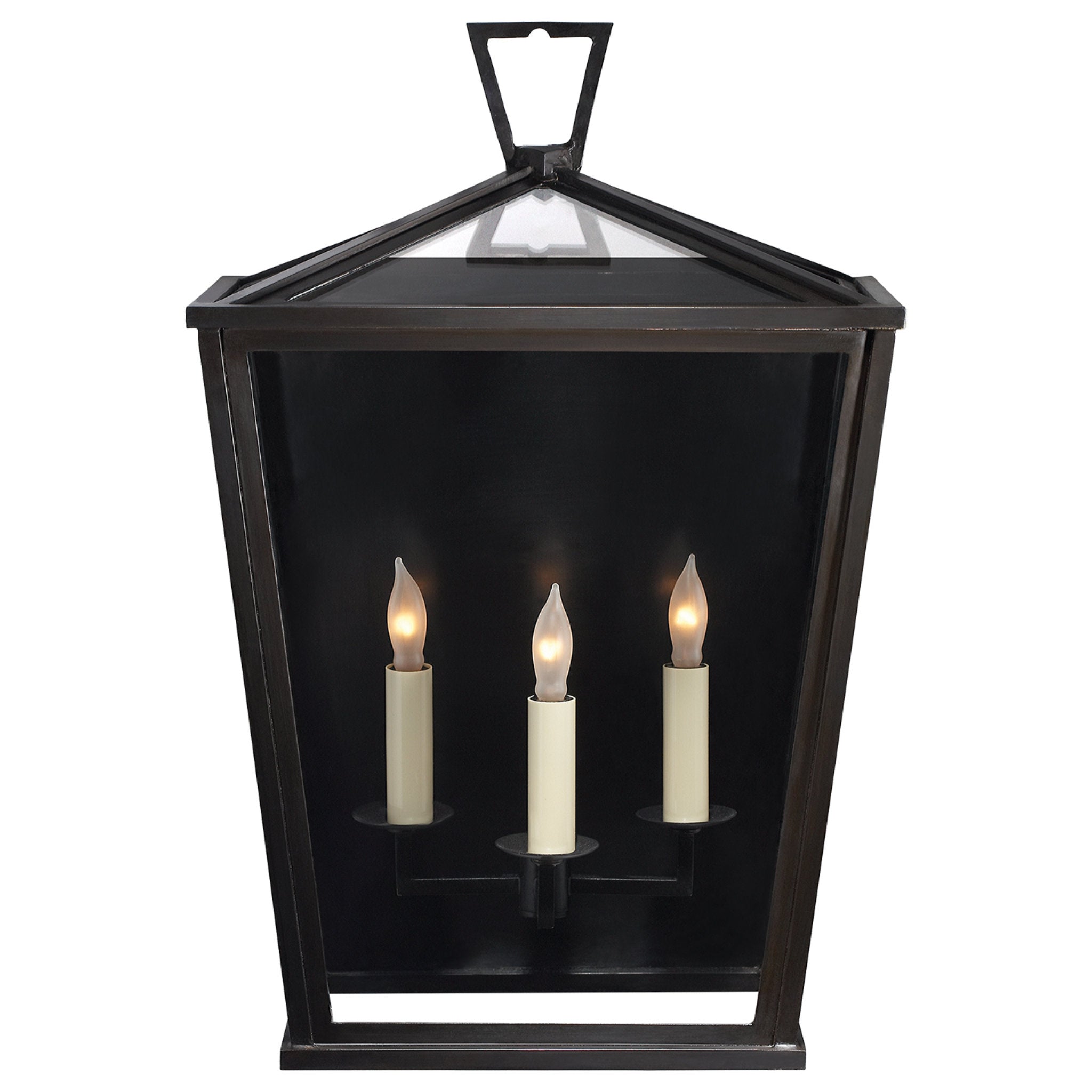 Chapman & Myers Darlana Medium 3/4 Lantern in Bronze Outdoor Lighting W12.5" x H18.5"