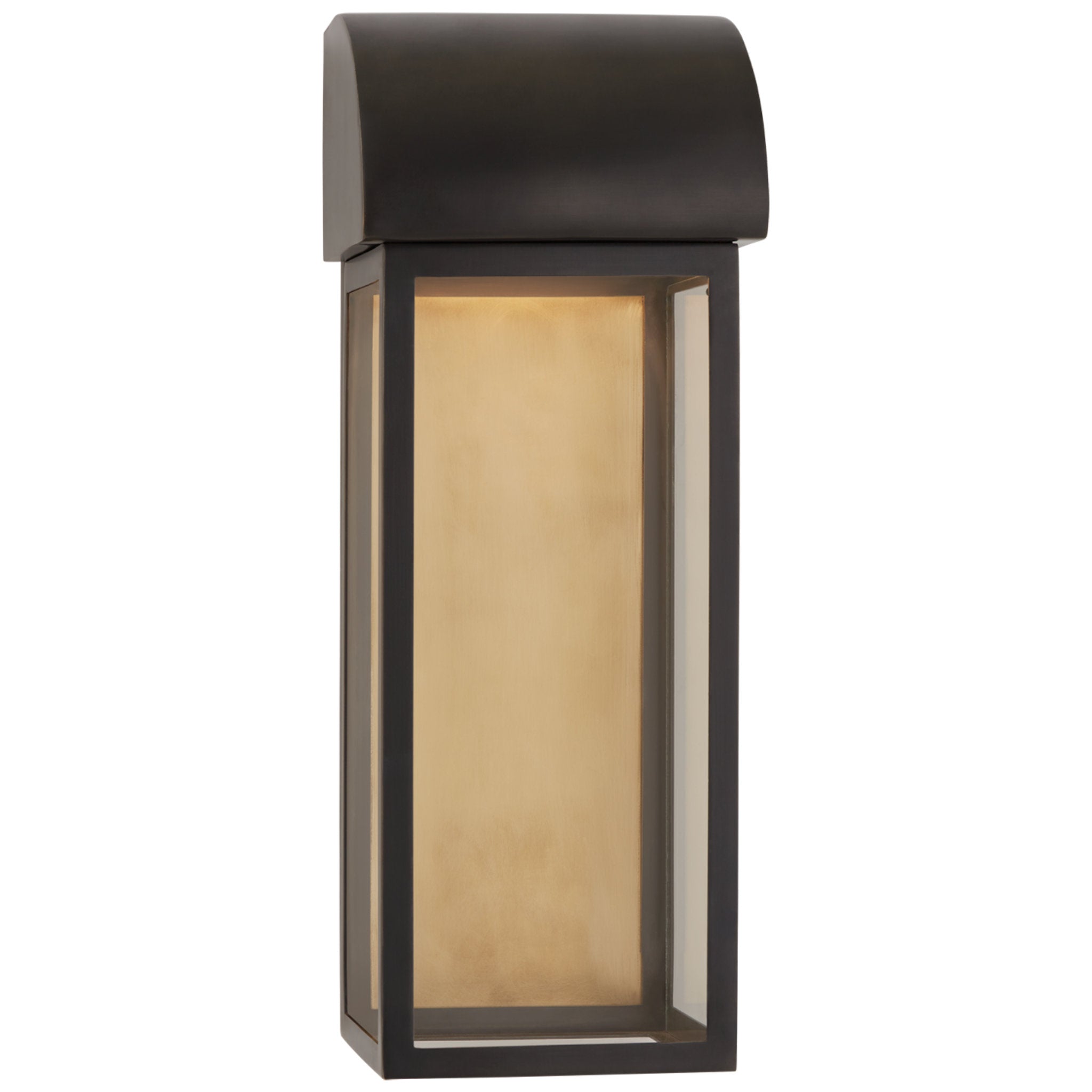 Chapman & Myers Edgemont 18" Wall Sconce in Bronze with Clear Glass Outdoor Lighting W6.75" x H18.25"