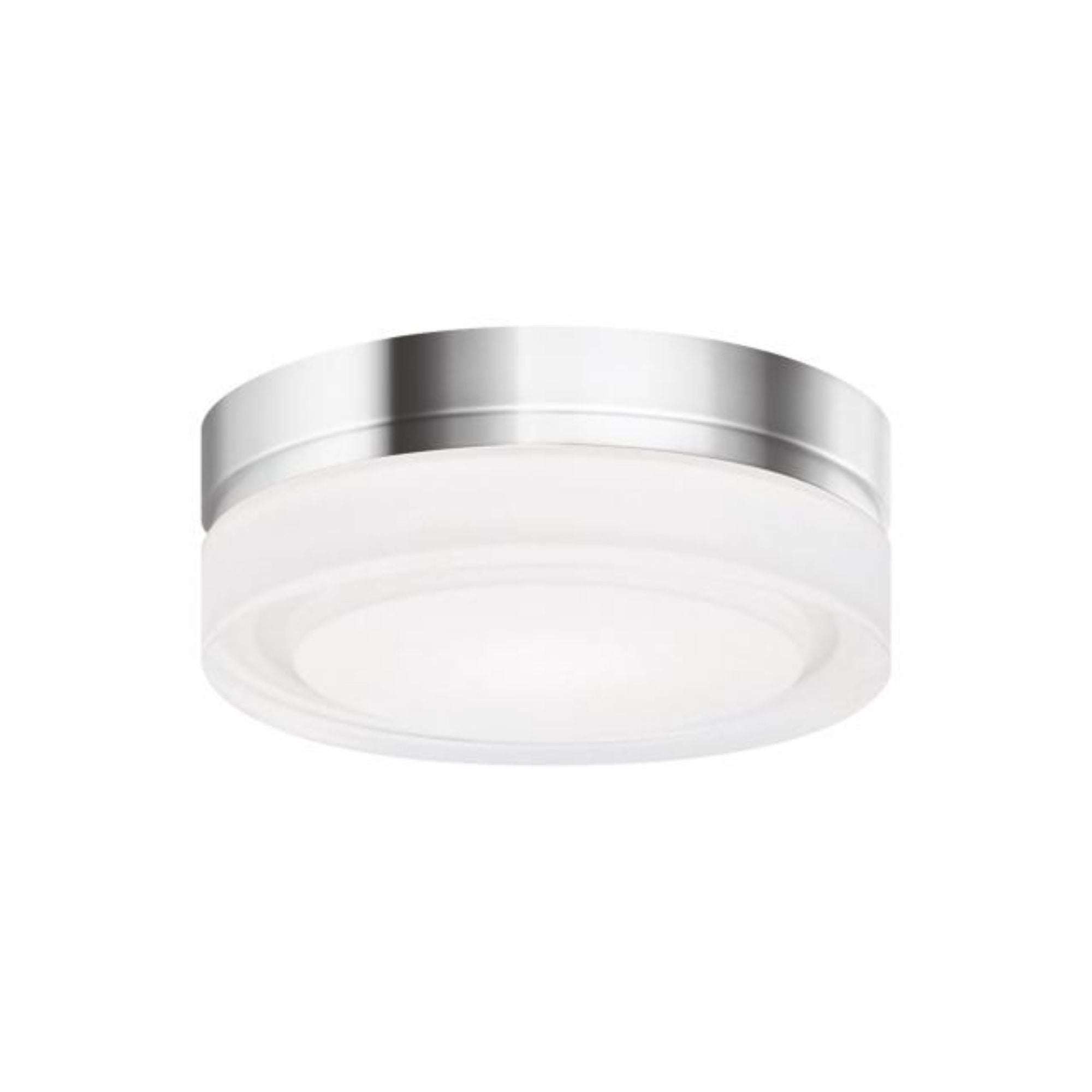 Cirque Small Flush Mount Flush & Semi-Flush Mount, Wall Collection 1-Light LED 2700K Chrome by Sean Lavin