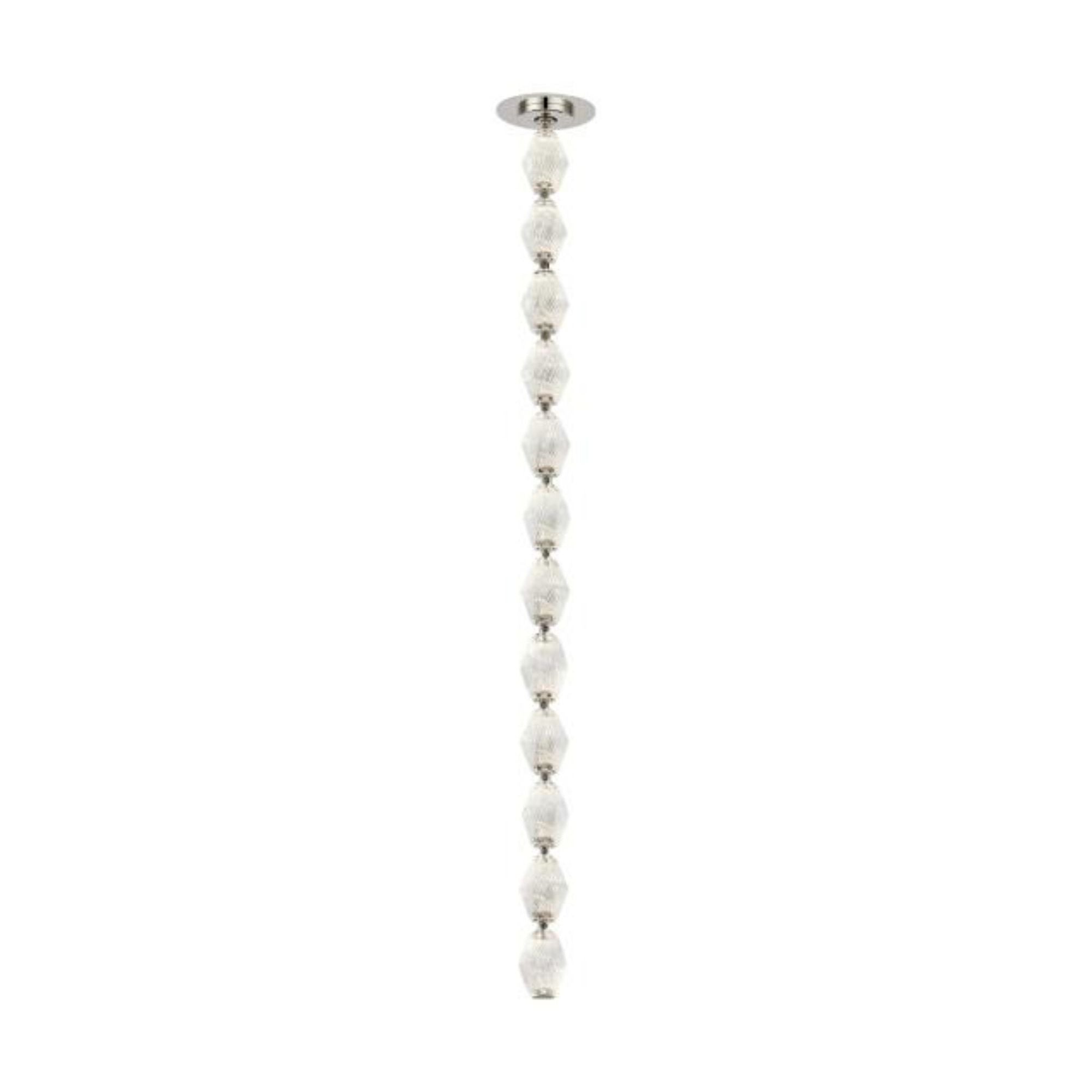 Collier 36 Pendant Line-Voltage Pendants/Suspension 1-Light LED 2700K Polished Nickel by Sean Lavin