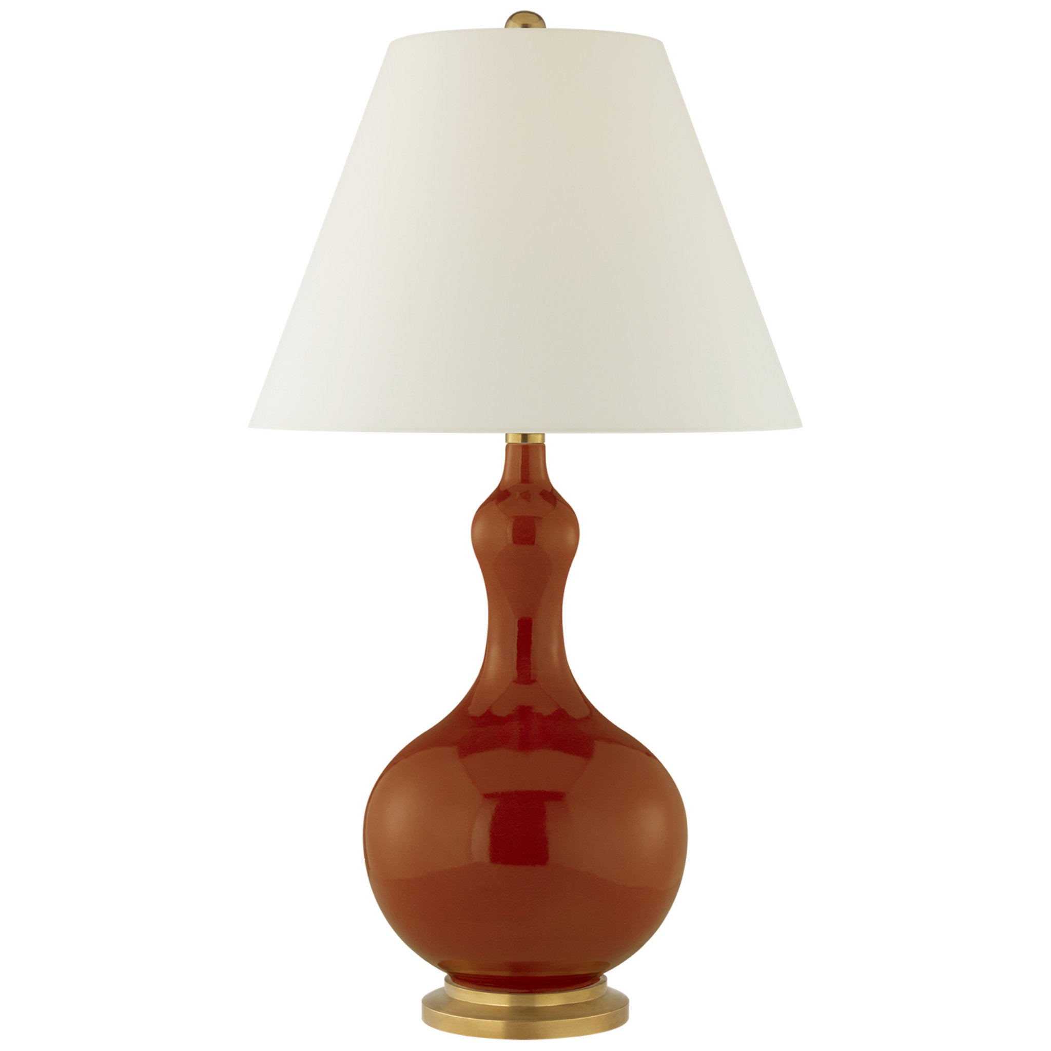 Visual Comfort CS 3602CIN-PL Christopher Spitzmiller Addison Medium Table Lamp in Cinnabar Open Box