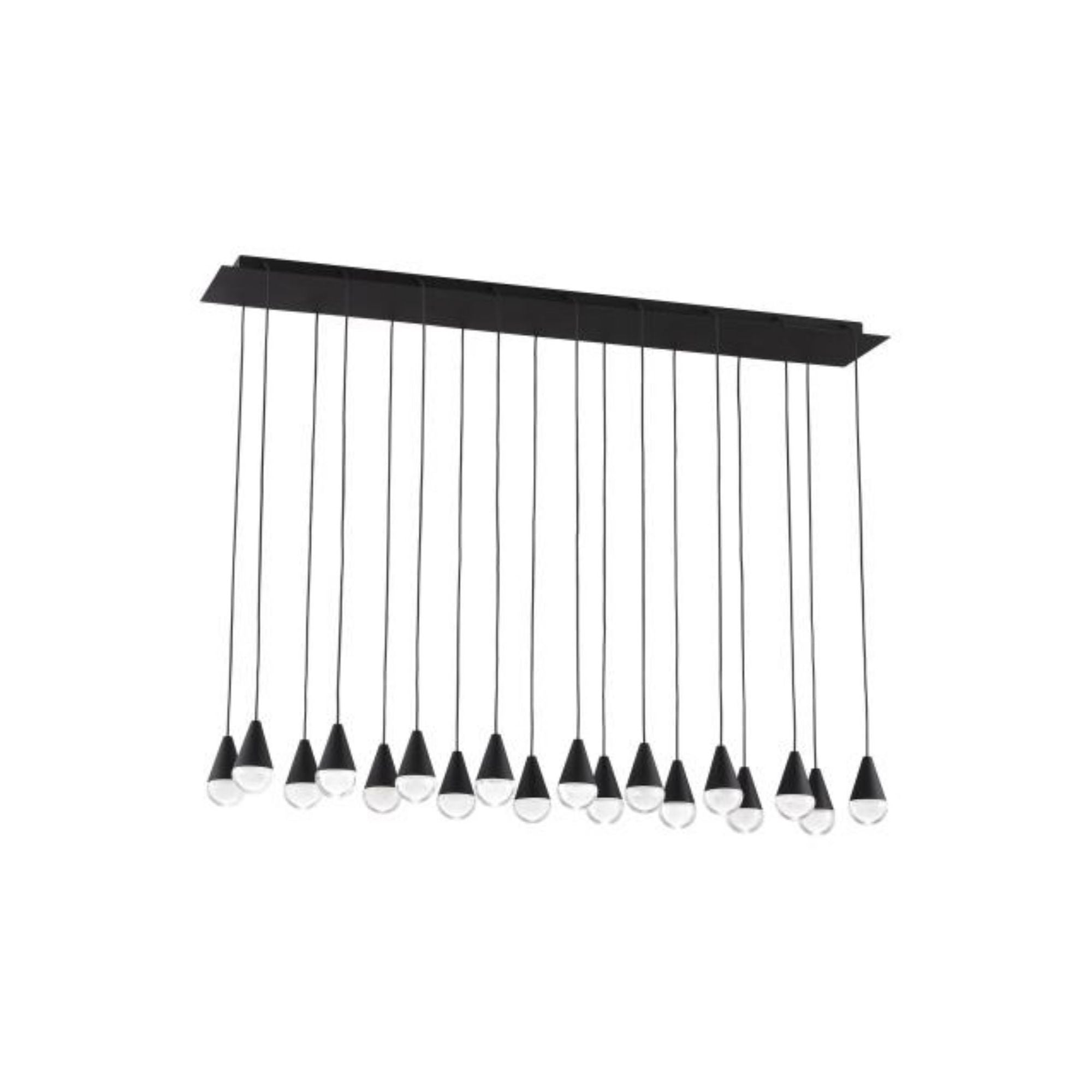 Cupola 18 Light Chandelier ESSENCE 18-Light LED 3000K Nightshade Black by Sean Lavin