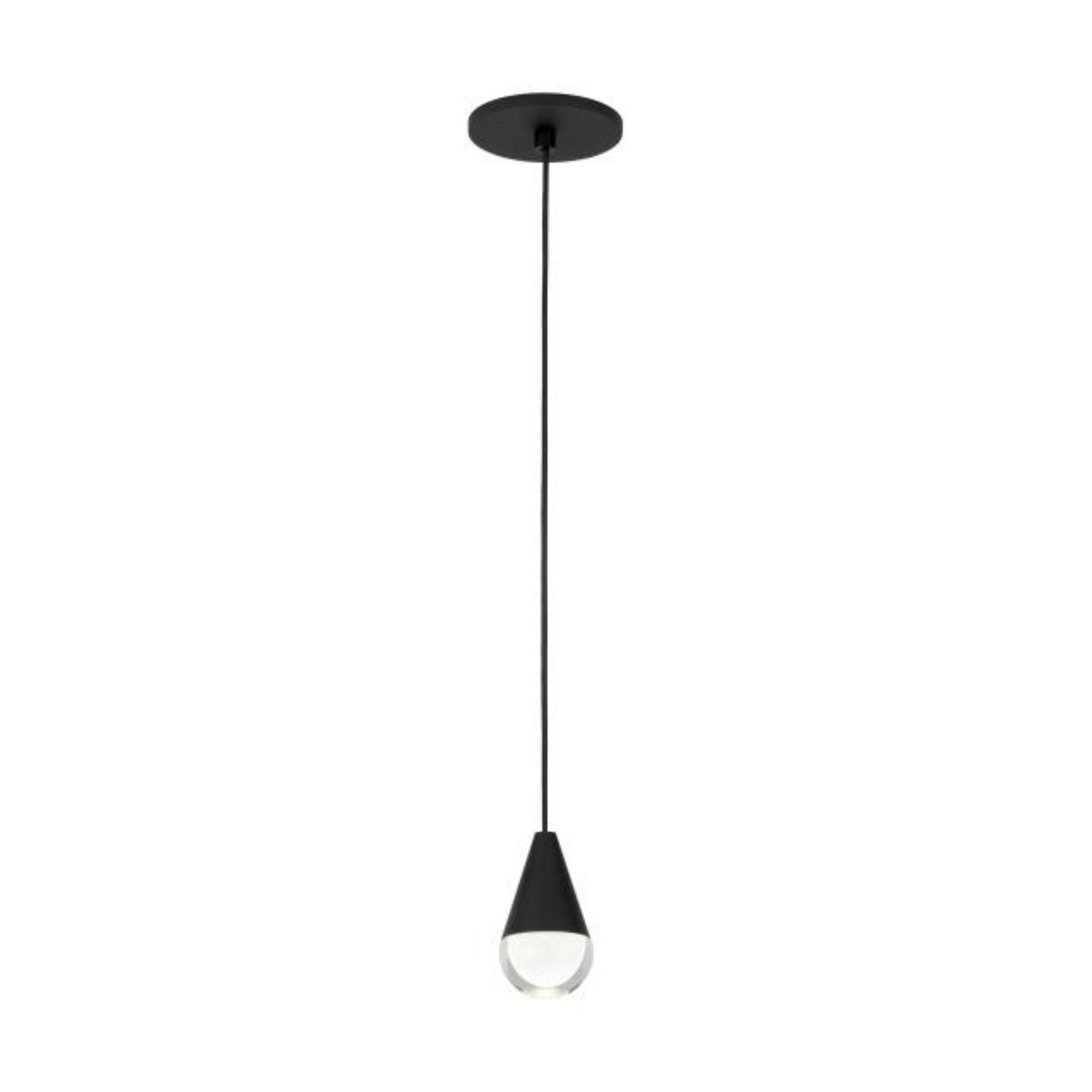 Cupola 1 Light Pendant ESSENCE 1-Light LED 3000K Nightshade Black by Sean Lavin