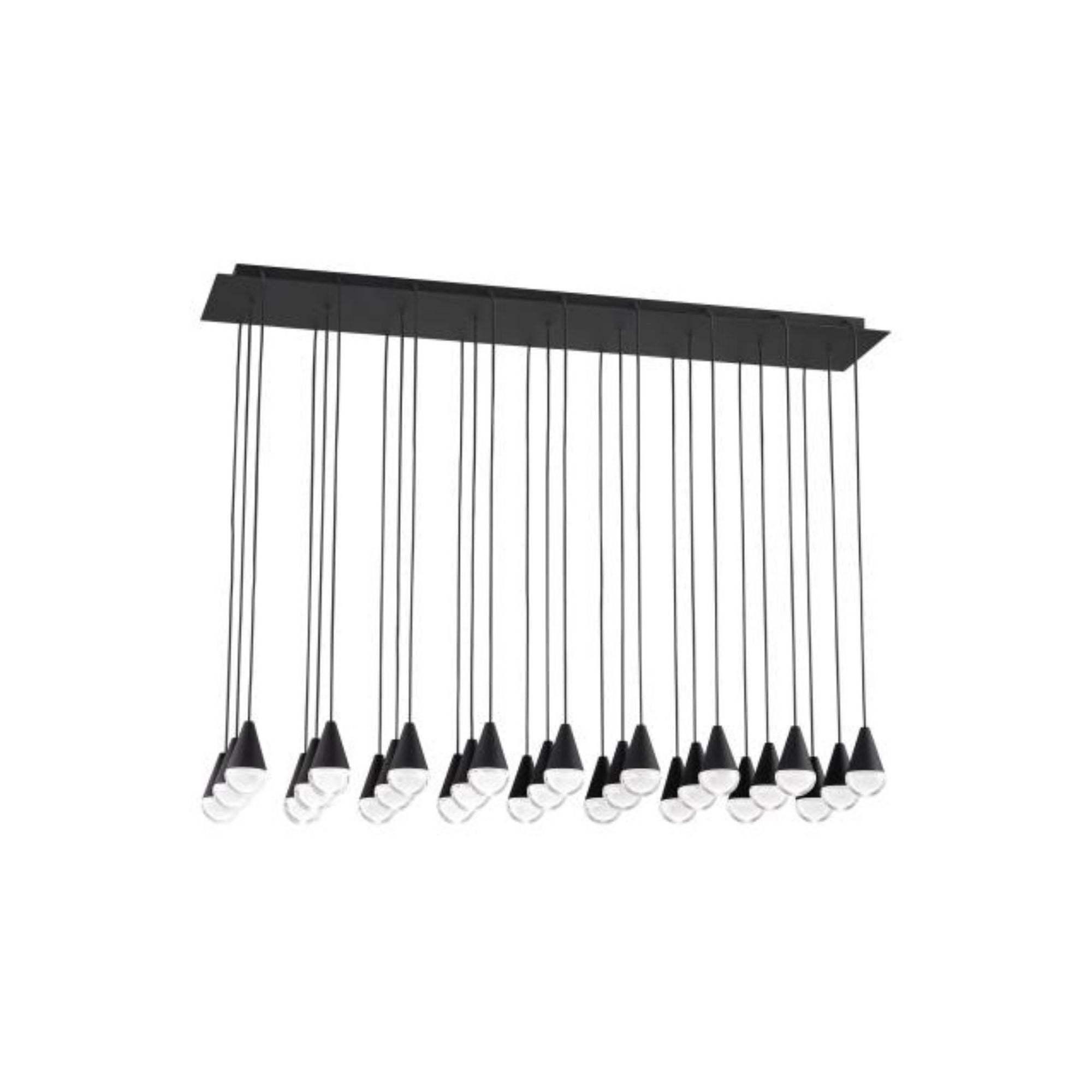 Cupola 27 Light Chandelier ESSENCE 27-Light LED 3000K Nightshade Black by Sean Lavin