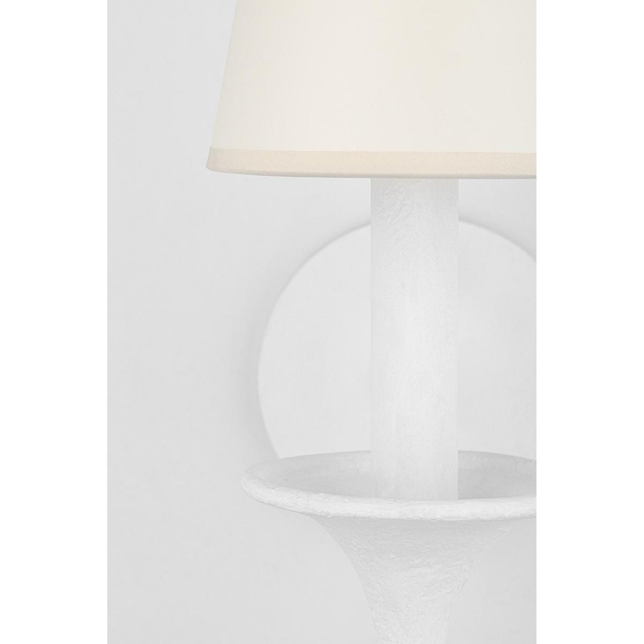 Windsor 1-Light Wall Sconce in White Plaster by Mark D. Sikes 5L x 5W x 12.25H