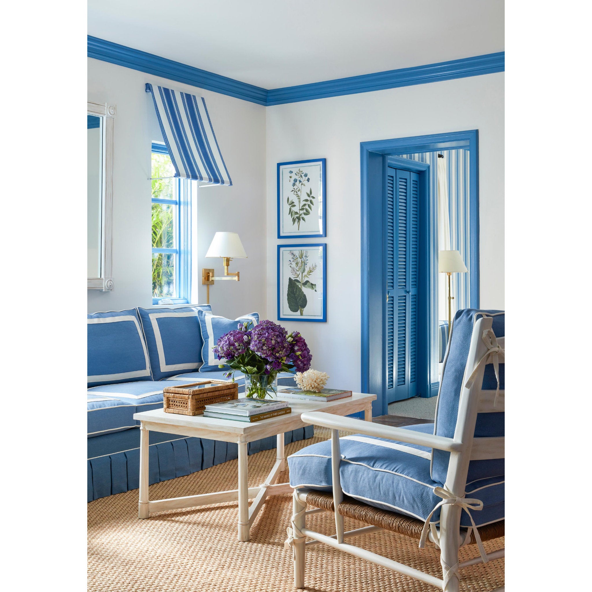 Leeds 1-Light Floor Lamp in Aged Brass by Mark D. Sikes 14.75L x 14.75W x 52H