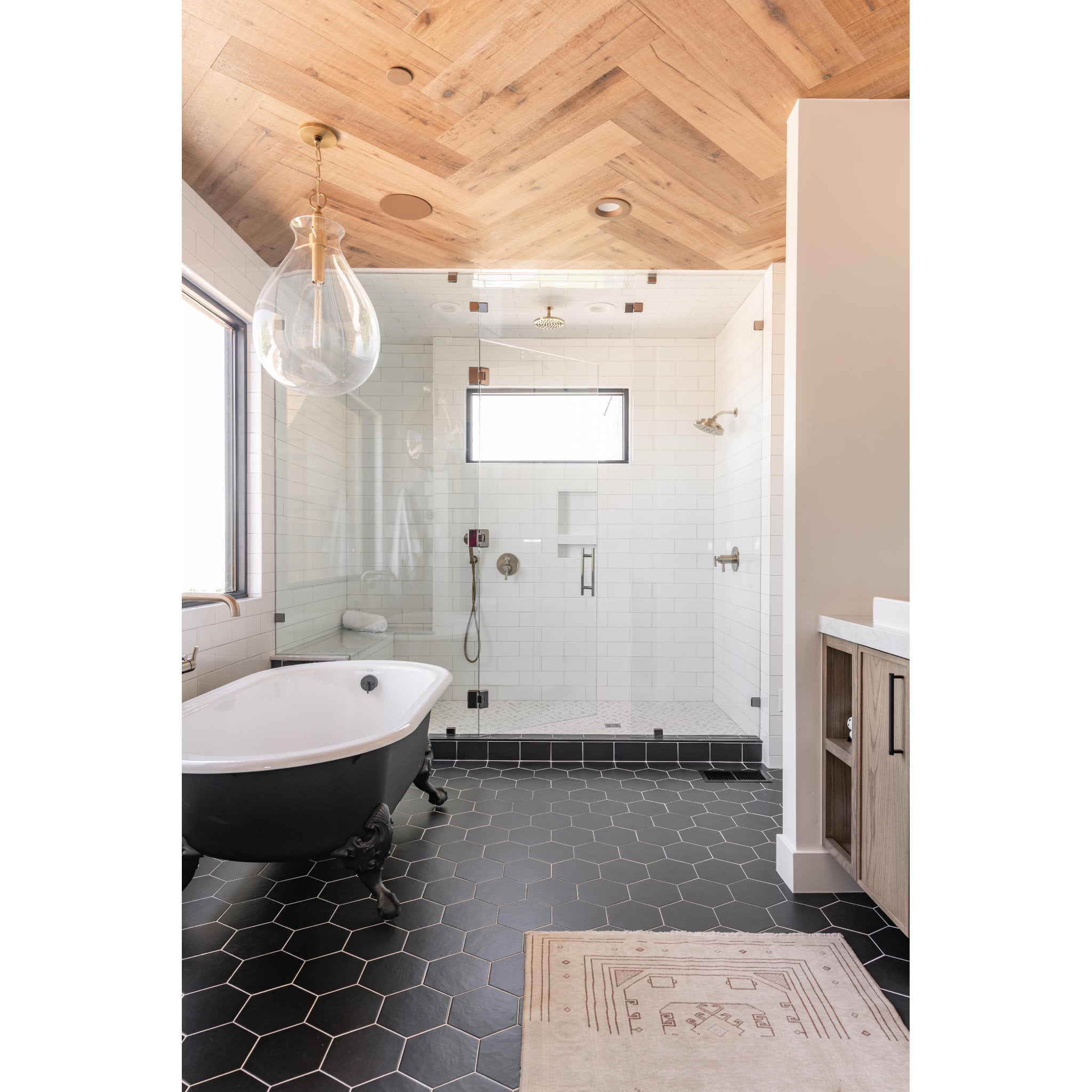 Ivy 1-Light Pendant in Aged Brass by Becki Owens 18L x 18W x 30.5H