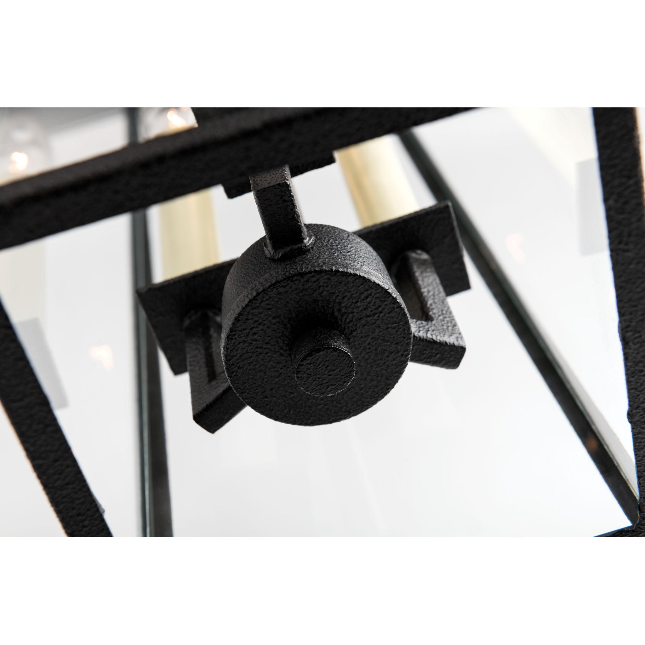 Beckham Lantern 3-Light Outdoor LED in Forged Iron 6L x 6W x 21.25H