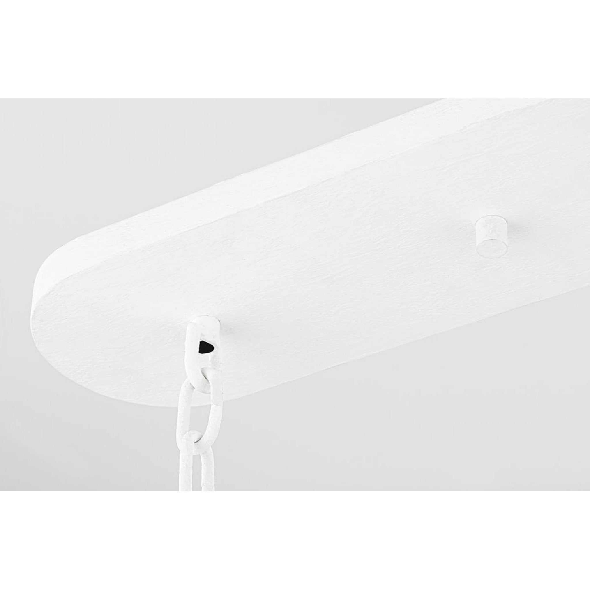 Torch 6-Light Linear in White Plaster 58L x 4.75W x 25.75H