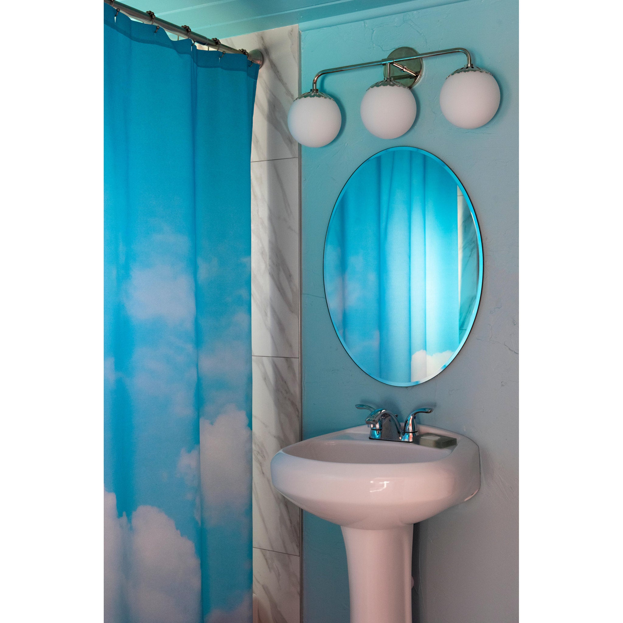 Paige 3-Light Bath and Vanity in Polished Nickel 23.25L x 23.25W x 10.5H