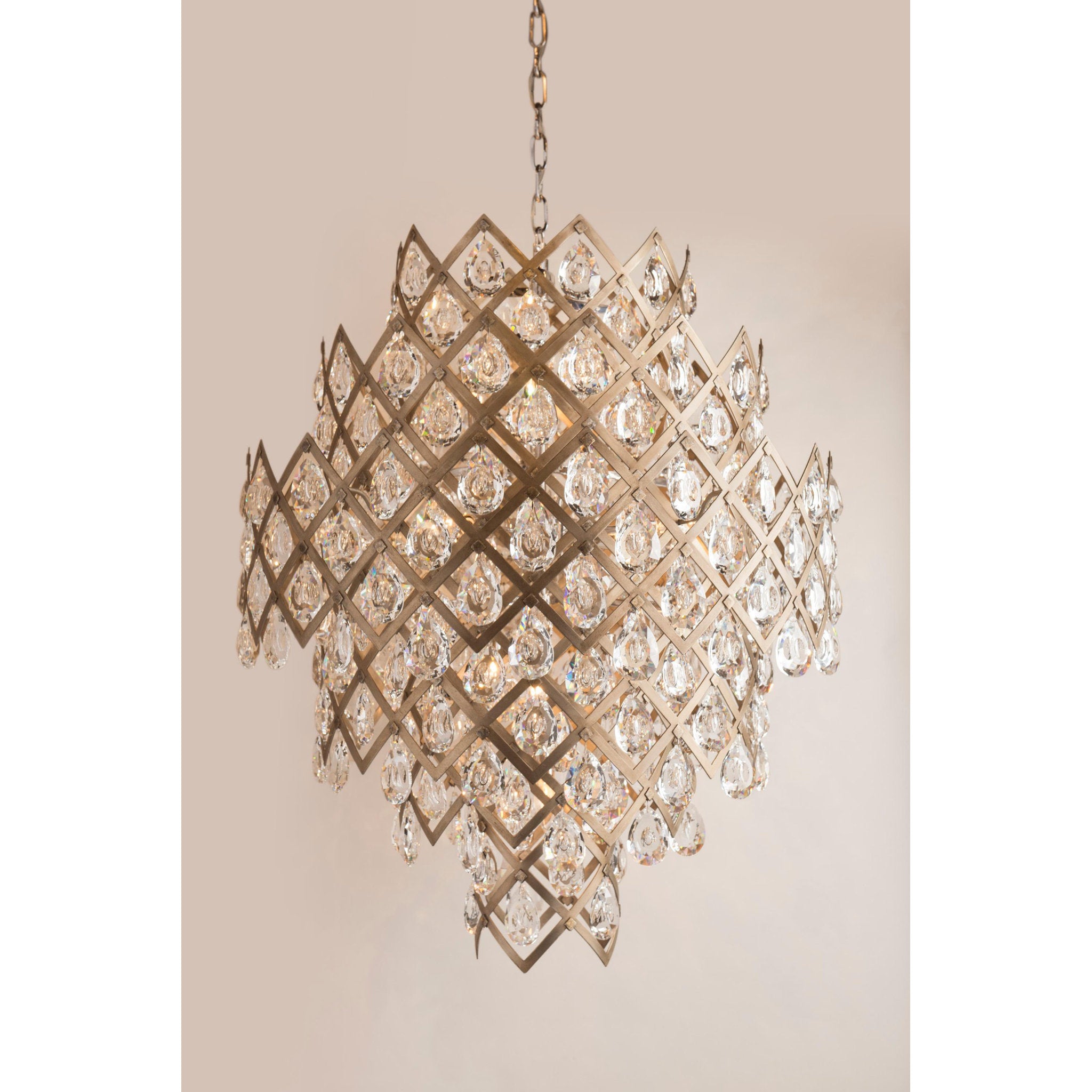 Tiara 11-Light Chandelier in Vienna Bronze 32.25L x 32.25W x 39H