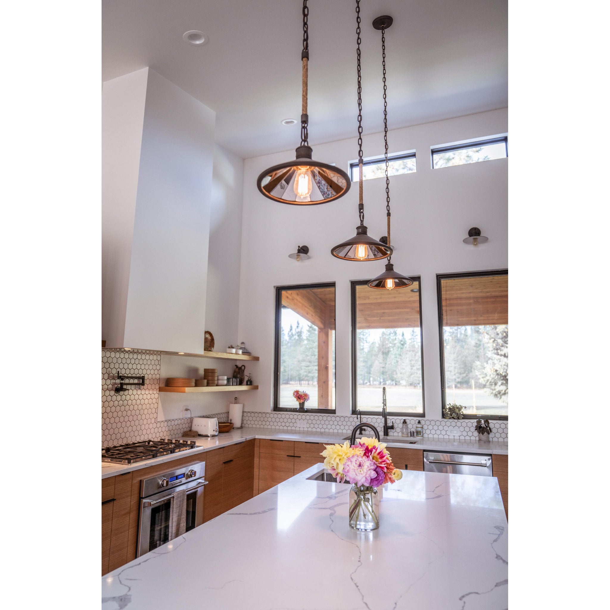 Brooklyn Pendant 1-Light LED in Heritage Bronze 12L x 12W x 8.25H