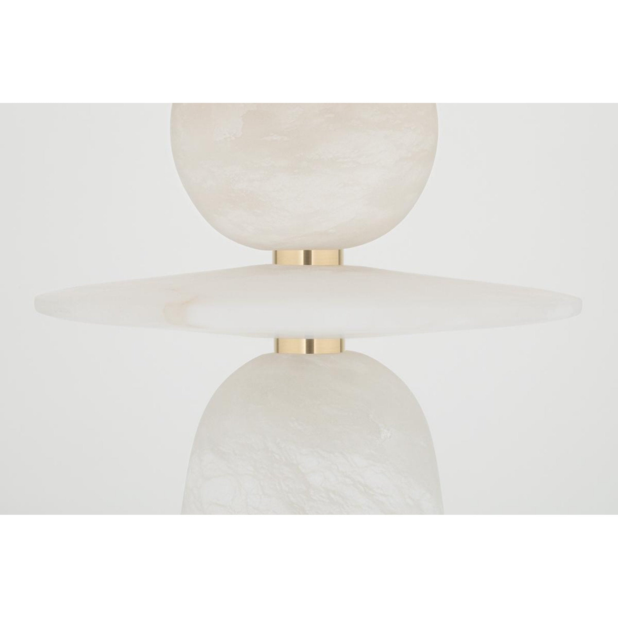 Montgomery 1-Light Table Lamp in Aged Brass 13.75L x 13.75W x 30.25H