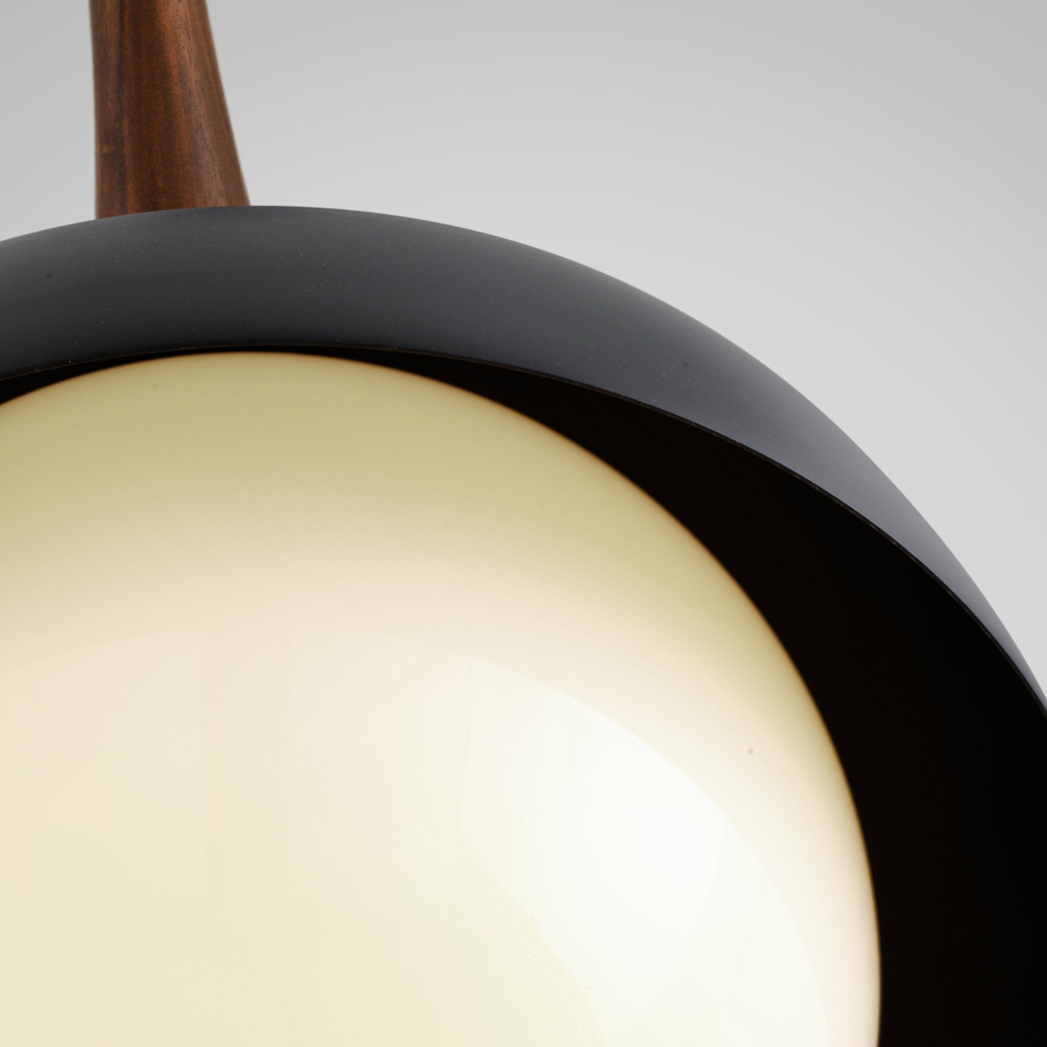 Cadet Pendant 1-Light LED in Soft Black 21L x 21W x 32.75H