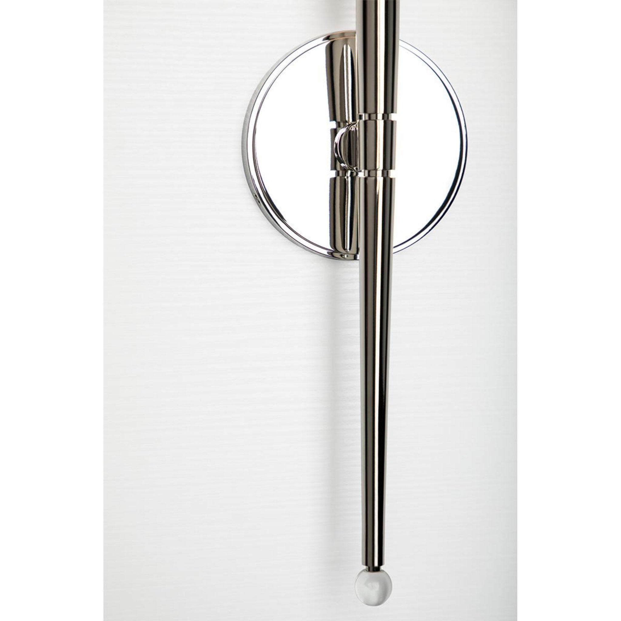 Rockland 1-Light Wall Sconce in Polished Nickel 5.25L x 5.25W x 36.5H