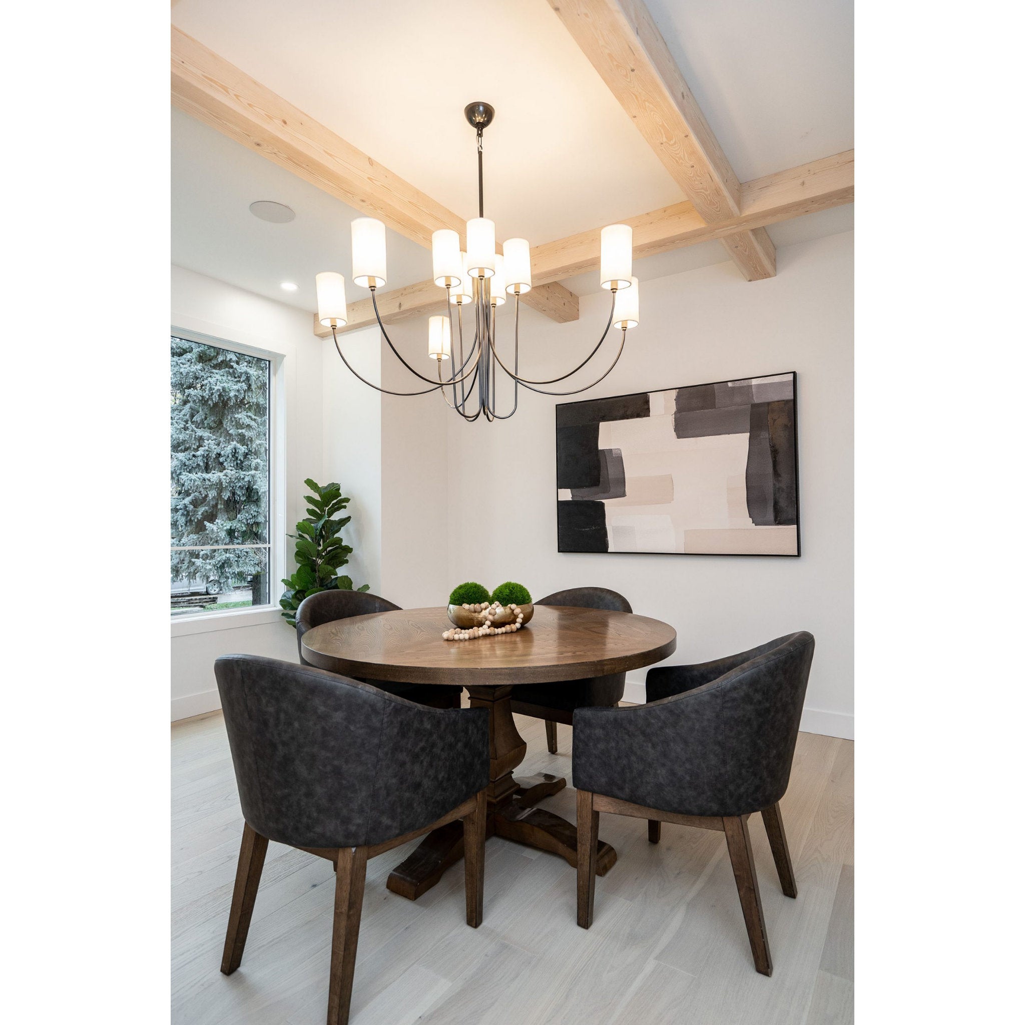 Harlem 10-Light Chandelier in Old Bronze 48.25L x 48.25W x 29H