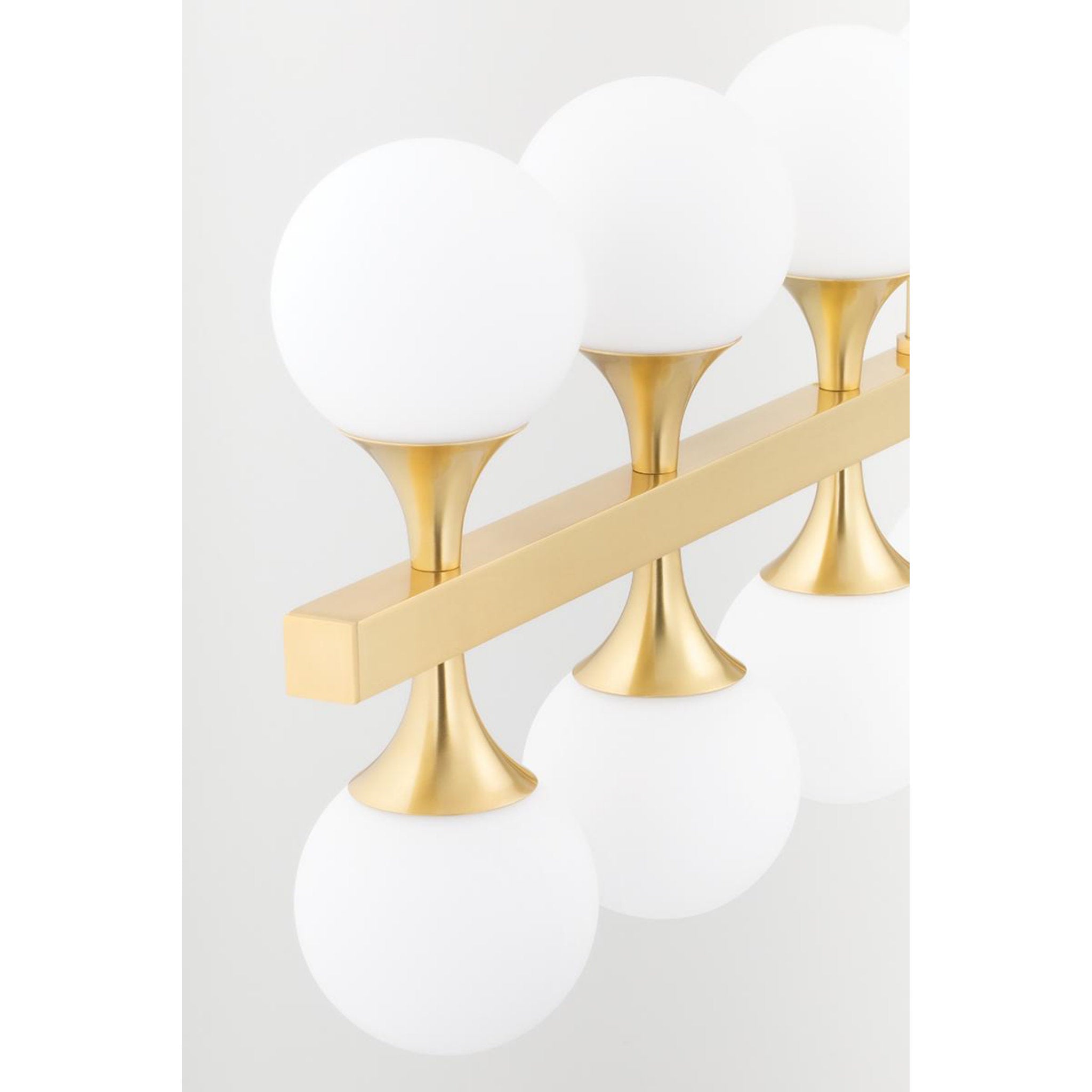 Astoria 20-Light Chandelier in Aged Brass 36L x 36W x 13.5H