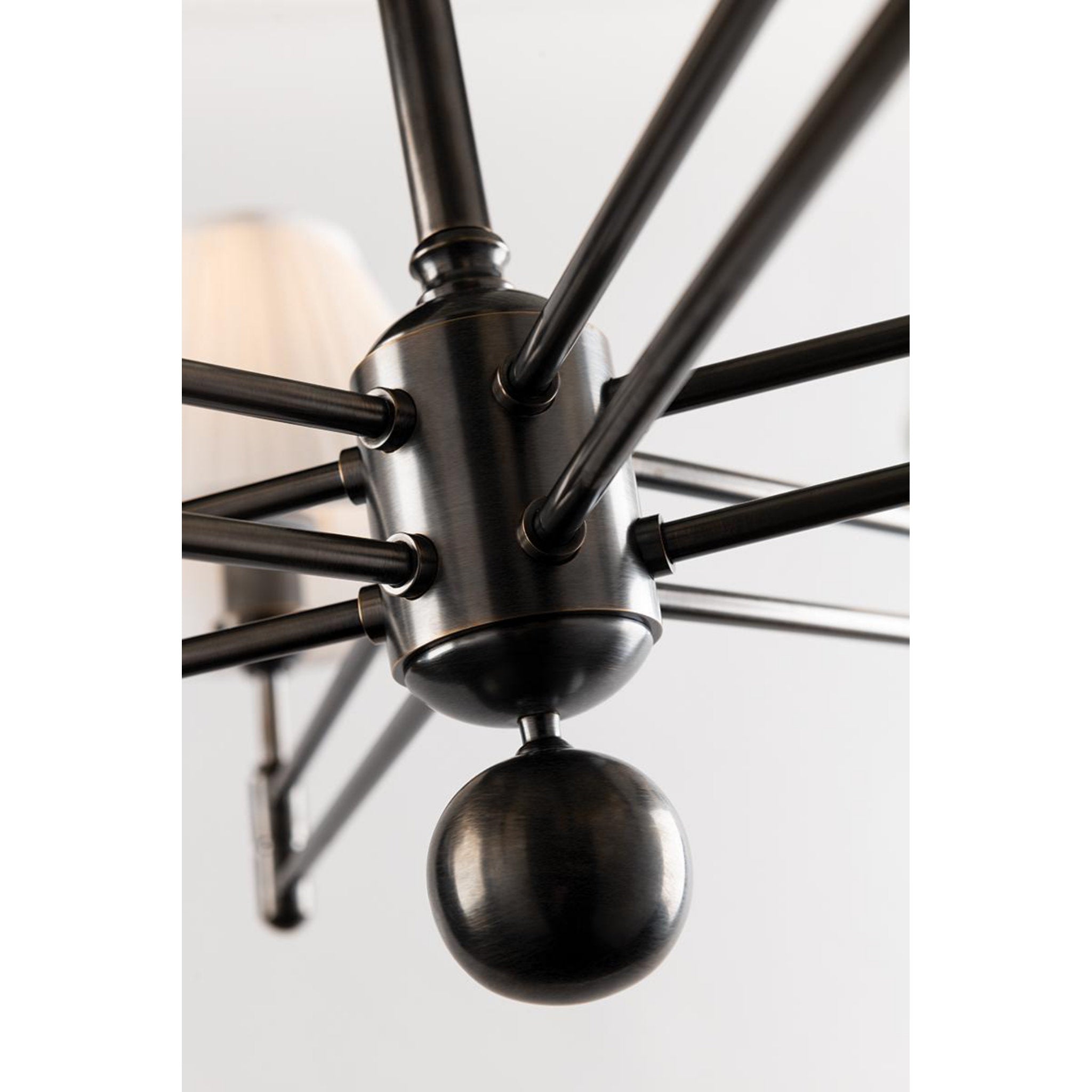 Classic No.1 1-Light Plug-in Sconce in Distressed Bronze by Mark D. Sikes 10W x 29H