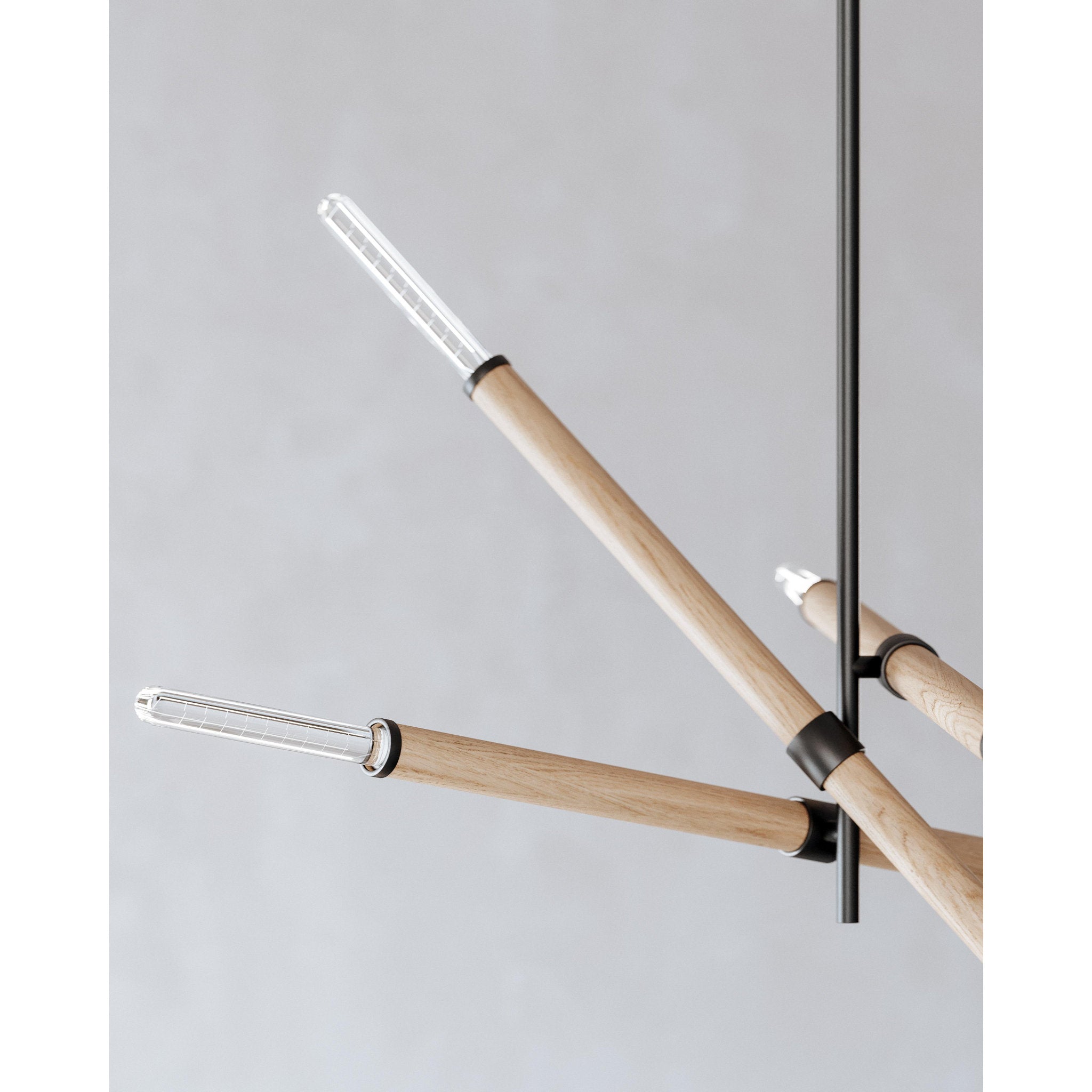 Cruiz Chandelier 6-Light LED in Soft Black 50.75L x 50.75W x 28H