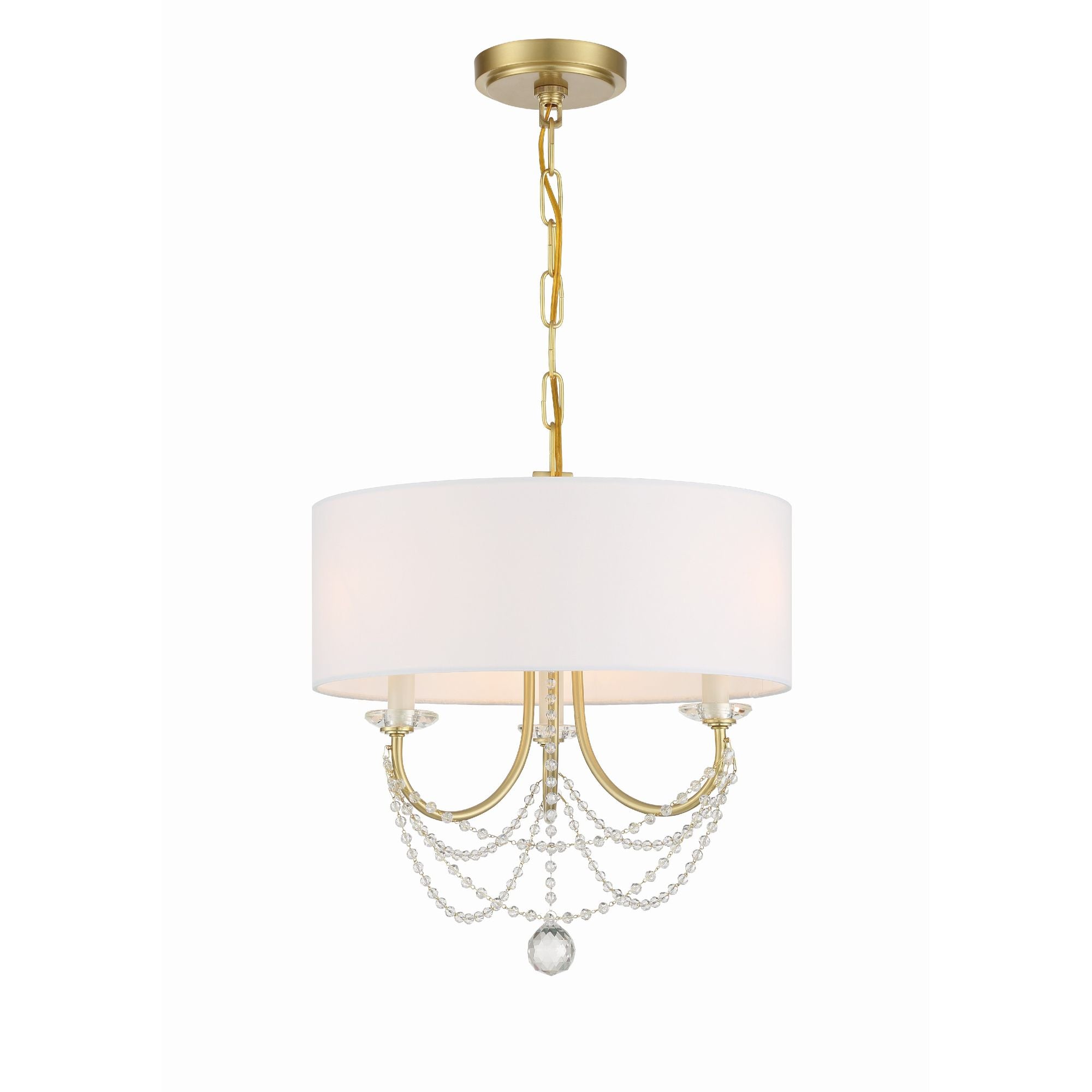 Delilah 15.75'' Aged Brass Chandelier Gold 15.75"W x 16.5"H x 15.75"D