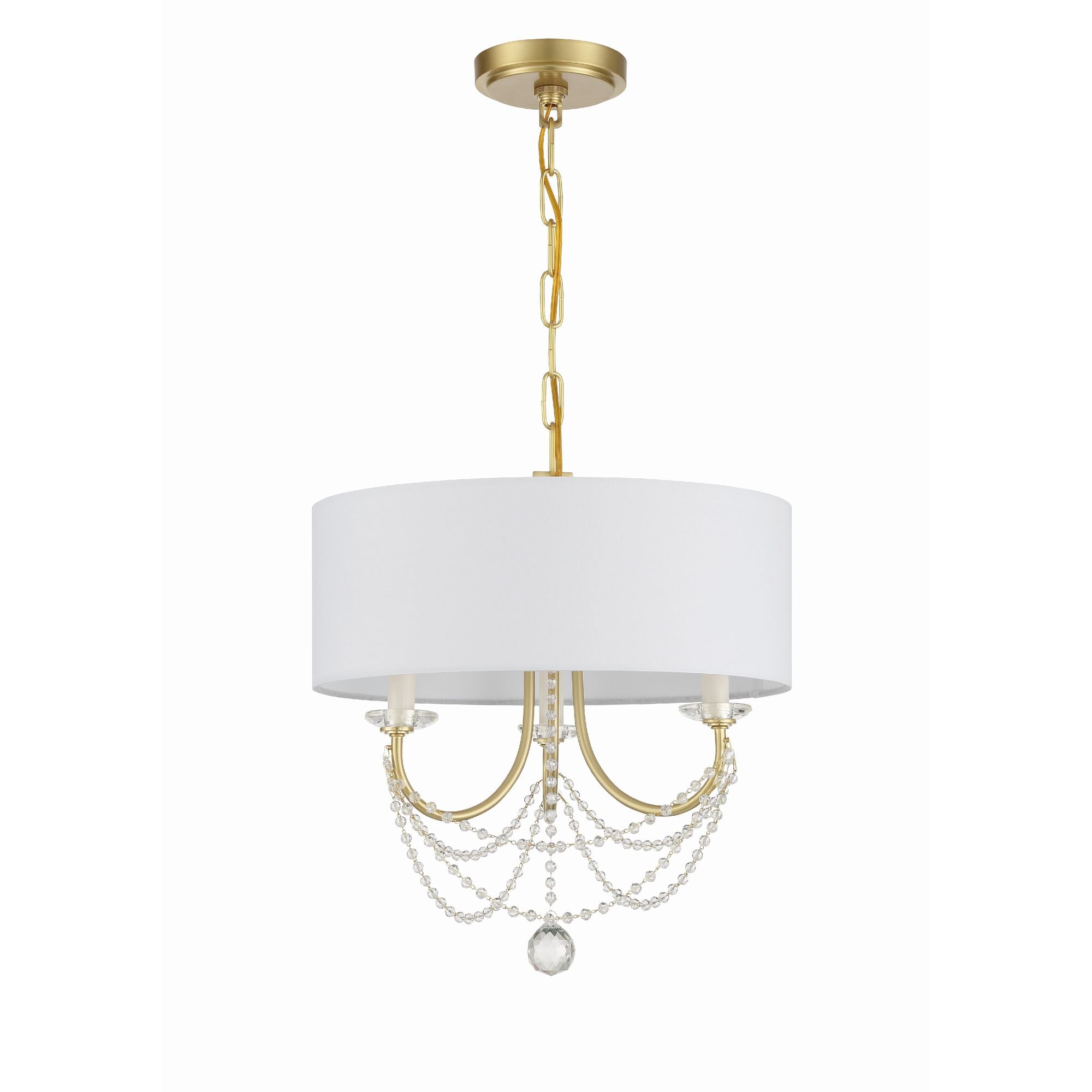 Delilah 15.75'' Aged Brass Chandelier Gold 15.75"W x 16.5"H x 15.75"D