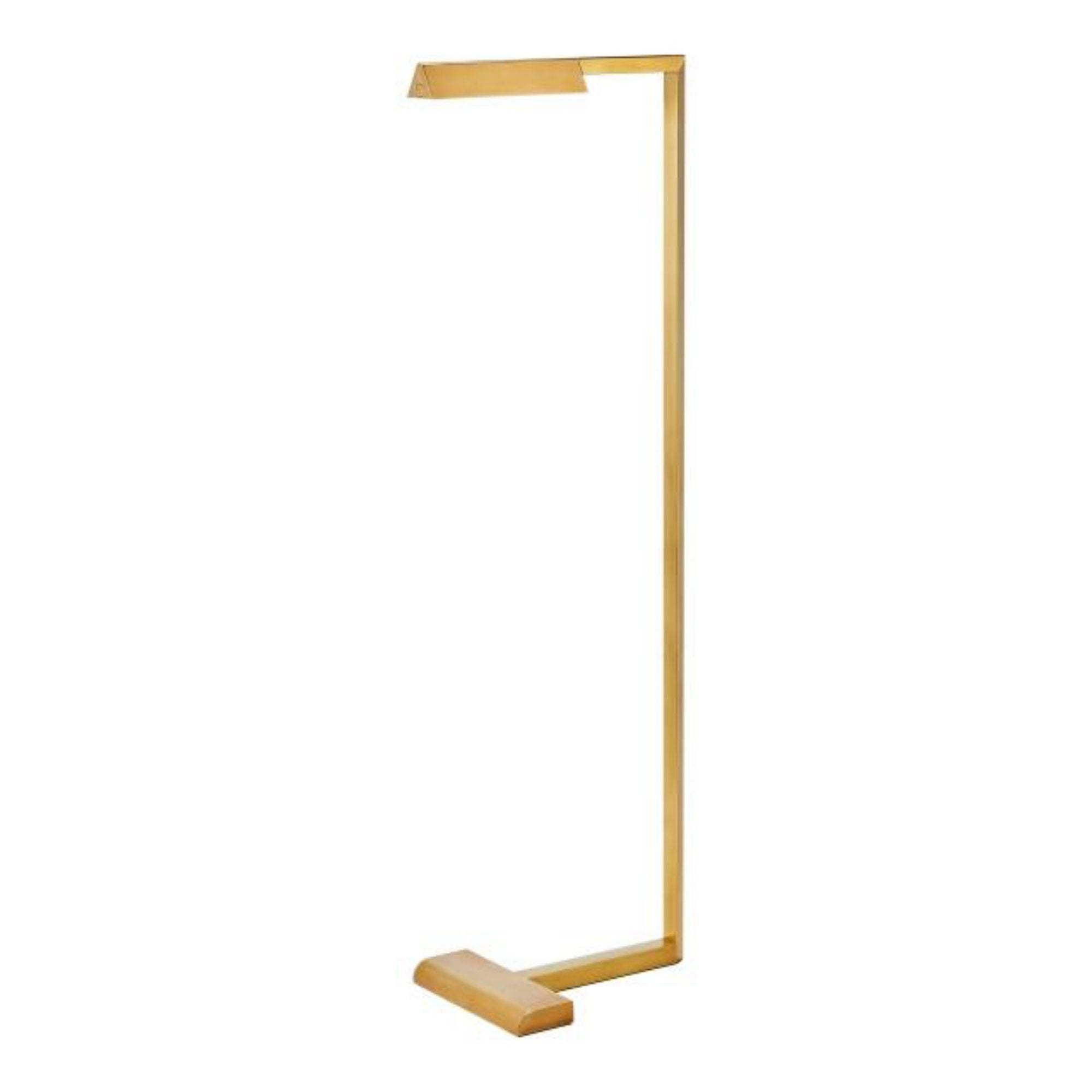 Dessau 38 Floor Lamp Line-Voltage Pendants/Suspension 1-Light LED 2700K Natural Brass by Sean Lavin