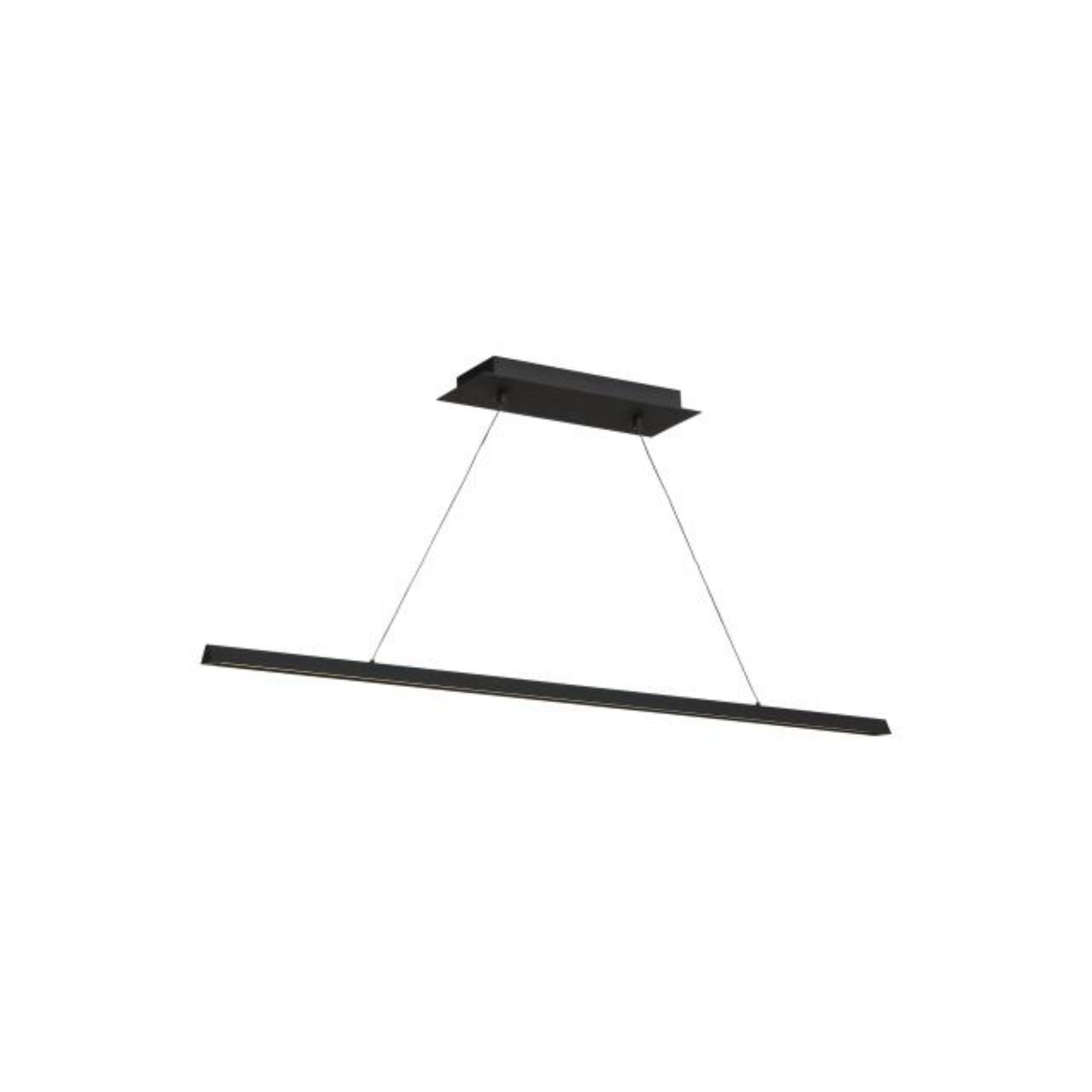 Dessau 48 Linear Suspension 1-Light LED 2700K/3000K Selectable Nightshade Black by Sean Lavin