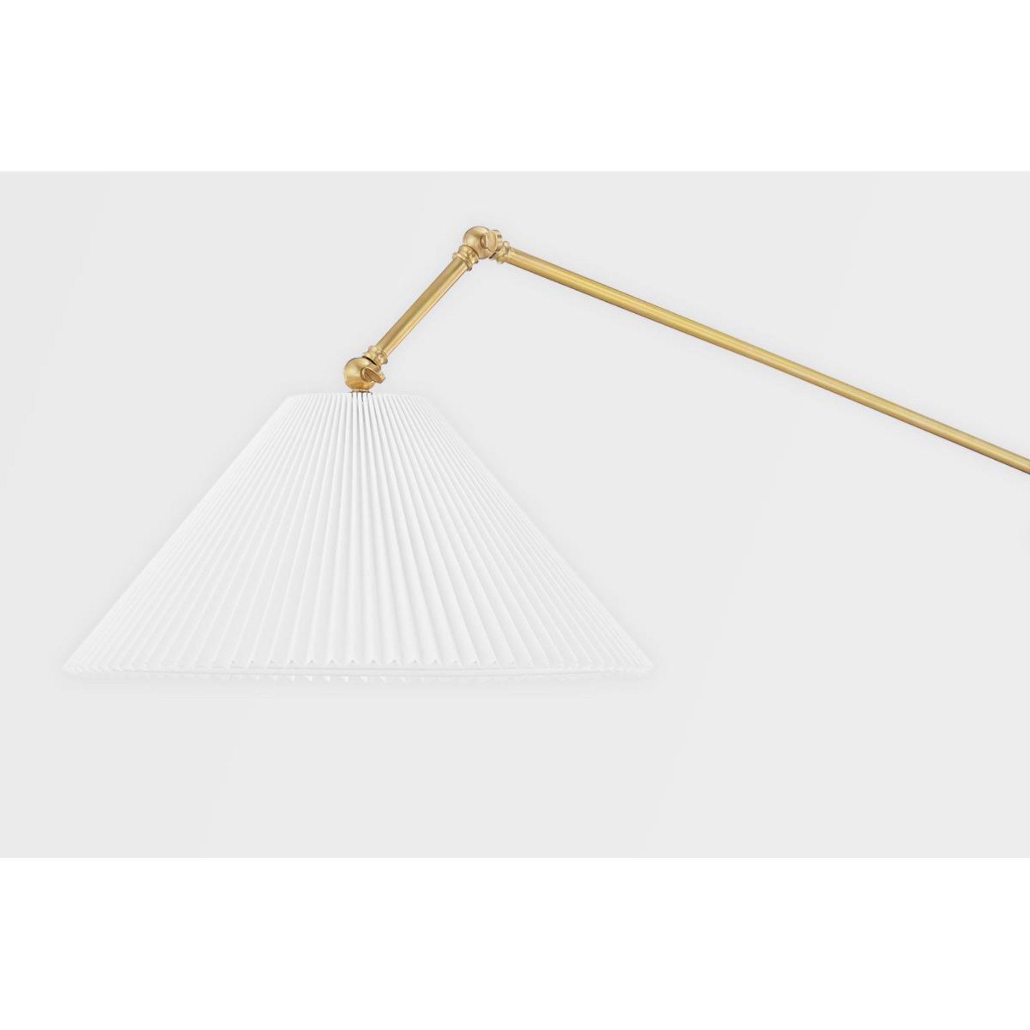 Dorset 1-Light Plug-in Sconce in Aged Brass by Mark D. Sikes 16.25L x 16.25W x 12.25H