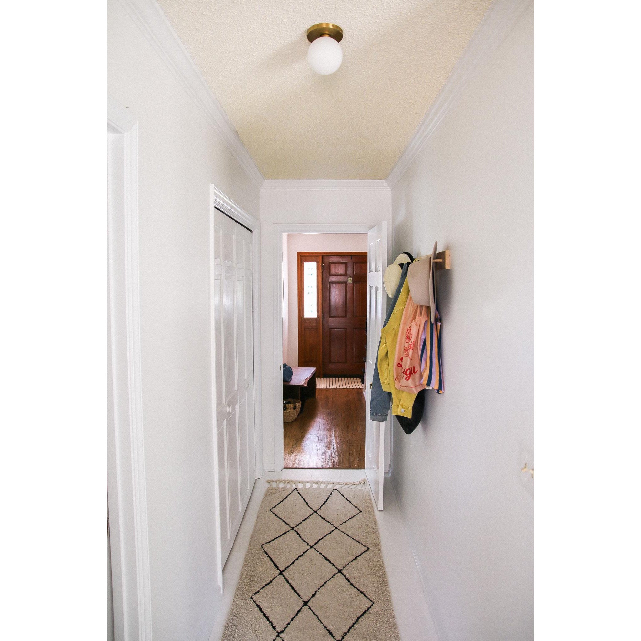 Baird 1-Light Bath and Vanity in Aged Brass 4.75L x 4.75W x 4.75H